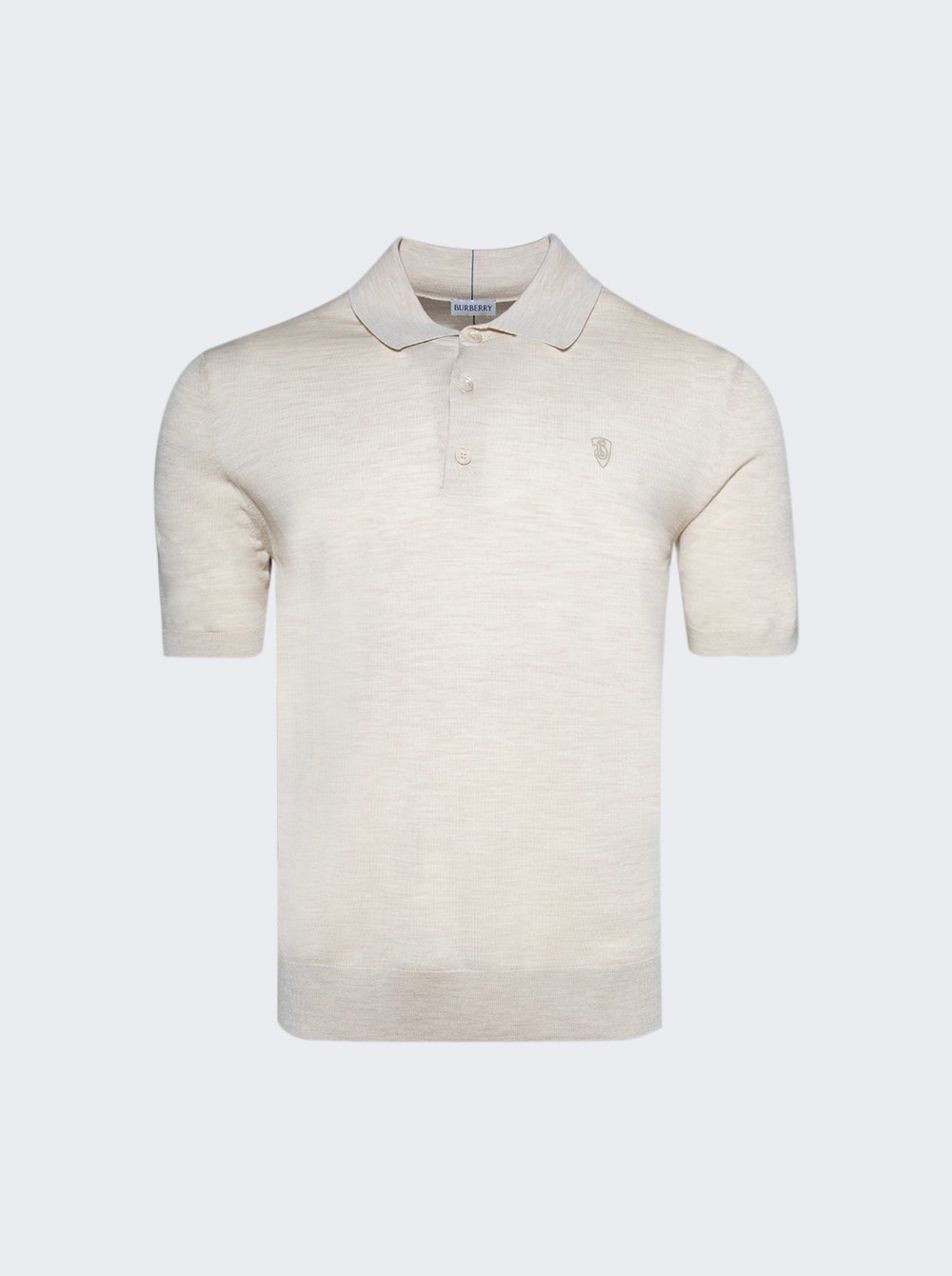 Wool Polo Shirt Nutmeg - 1