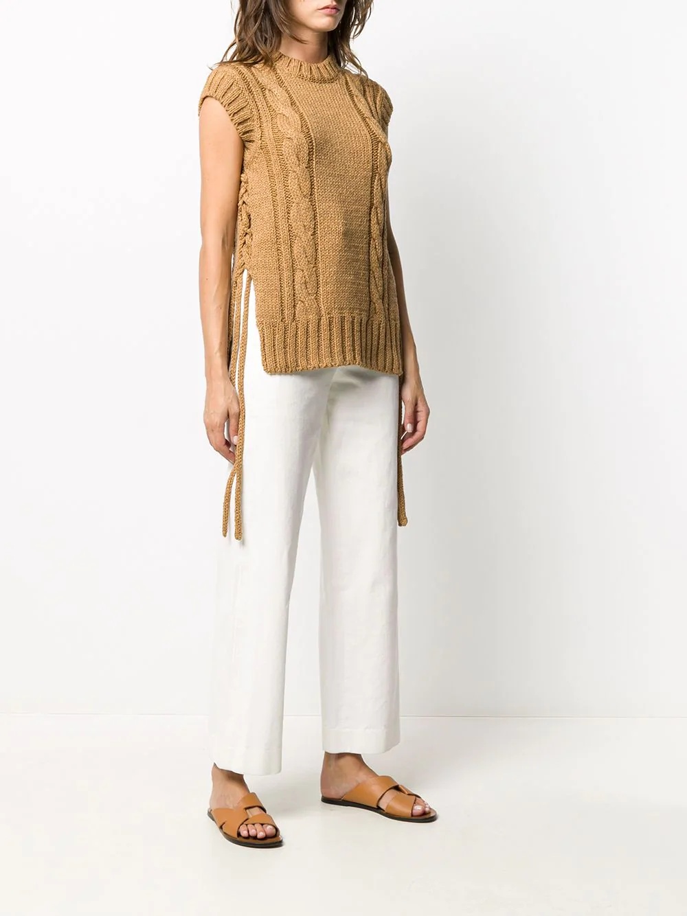 cable-knit top - 3