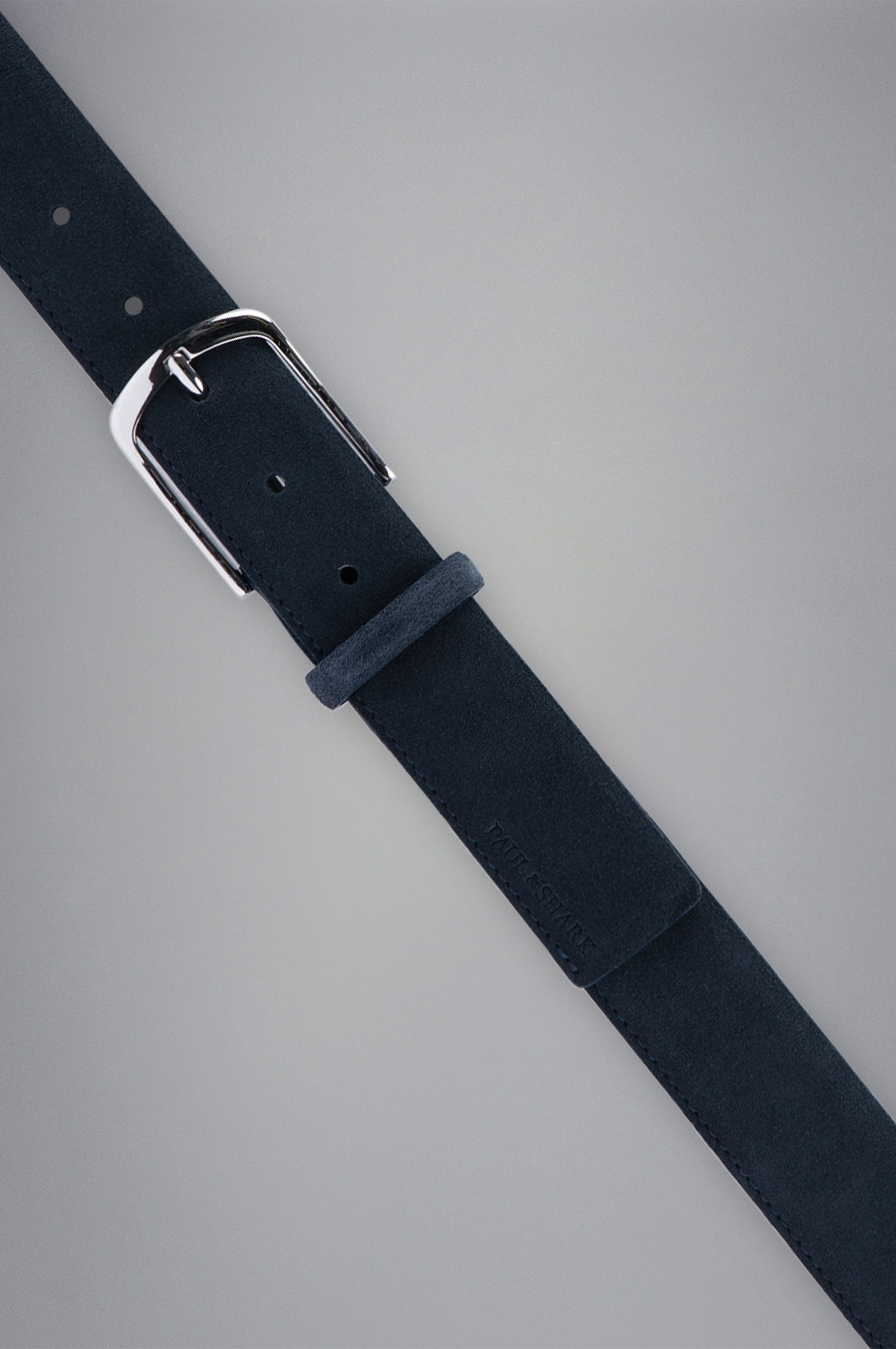 SUEDE BELT WITH CONTRAST STITCHING - 2