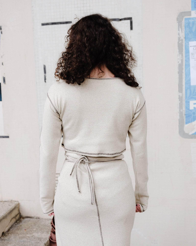 BASERANGE Garble Top - Organic Cotton Rib outlook