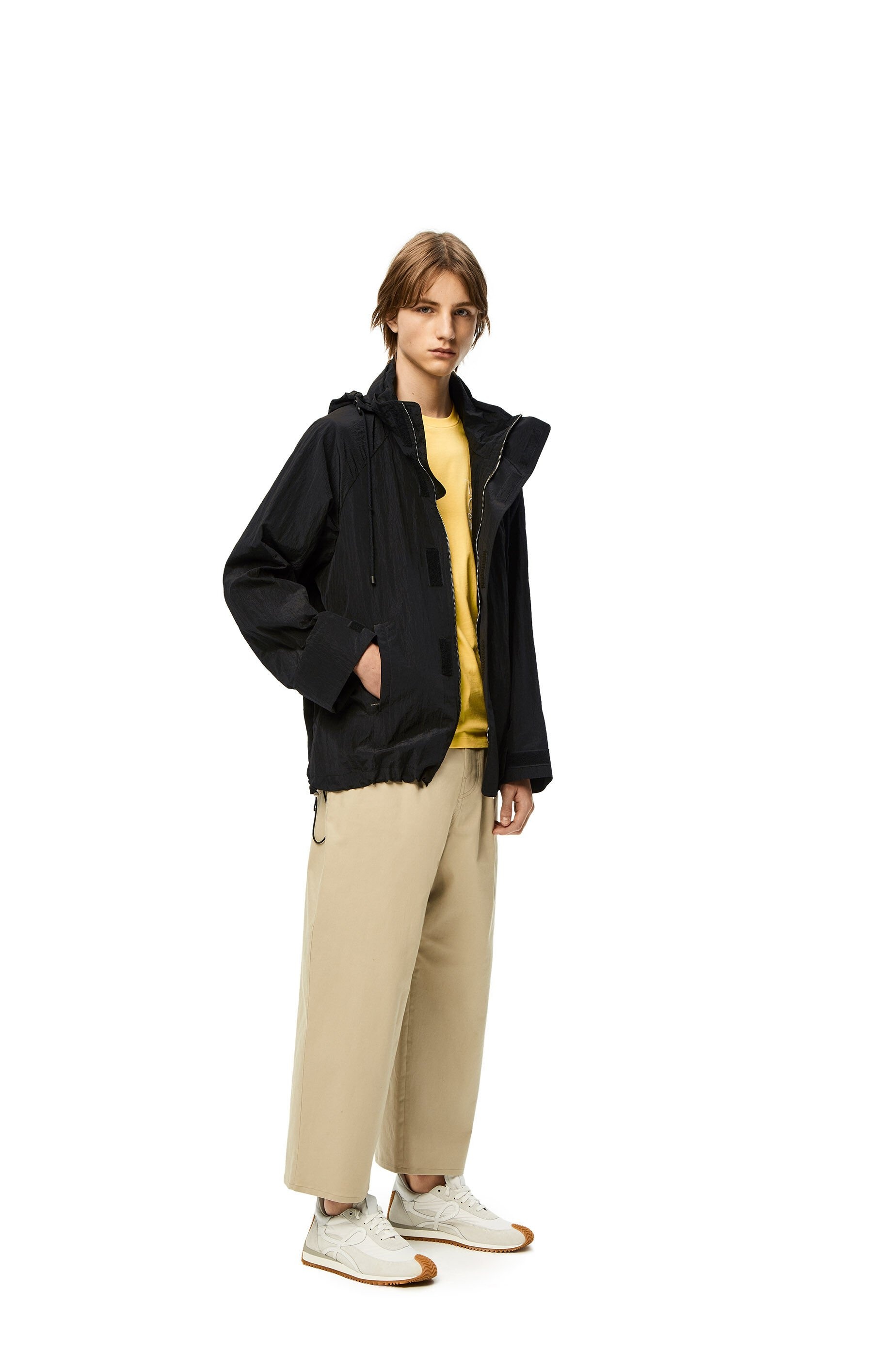 Hooded parka in textured nylon - 2
