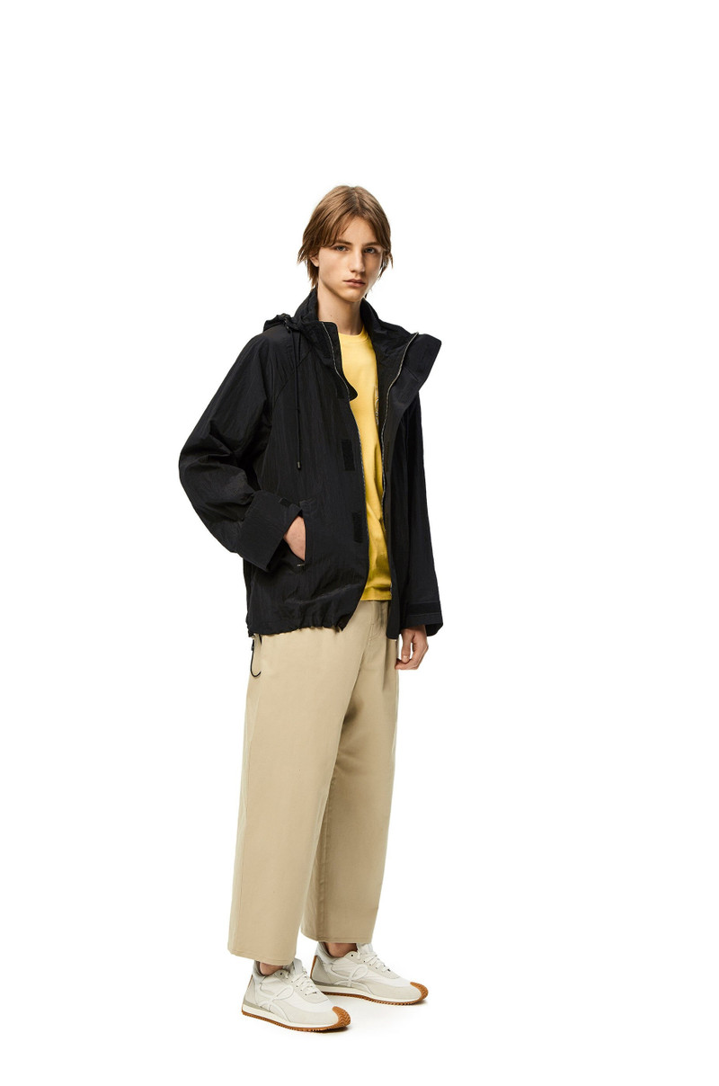 Loewe Hooded parka in textured nylon outlook