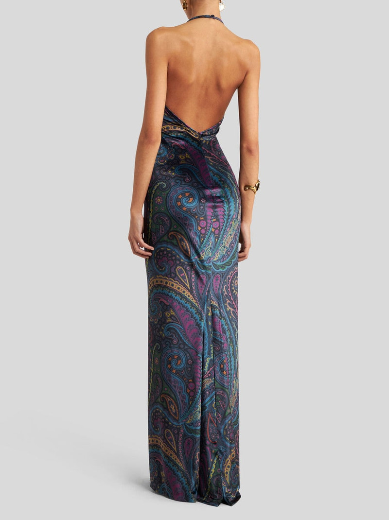 LONG DRESS WITH PAISLEY PRINT 4