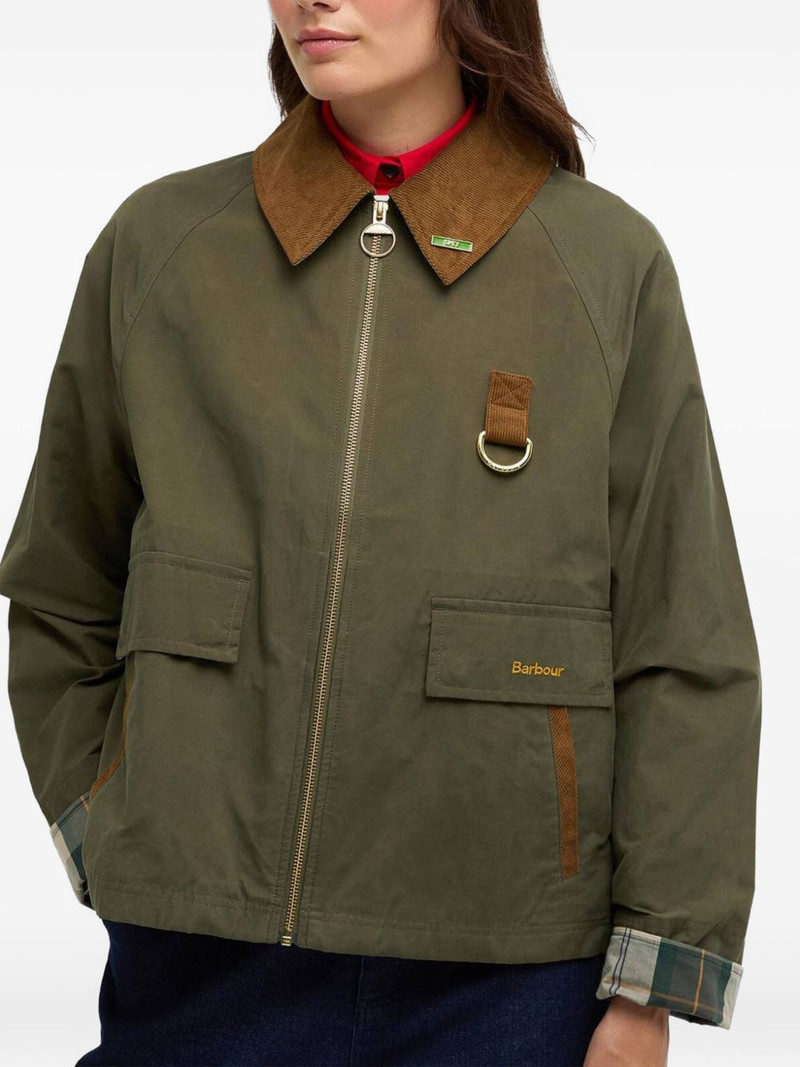 Barbour corduroy-collar jacket outlook