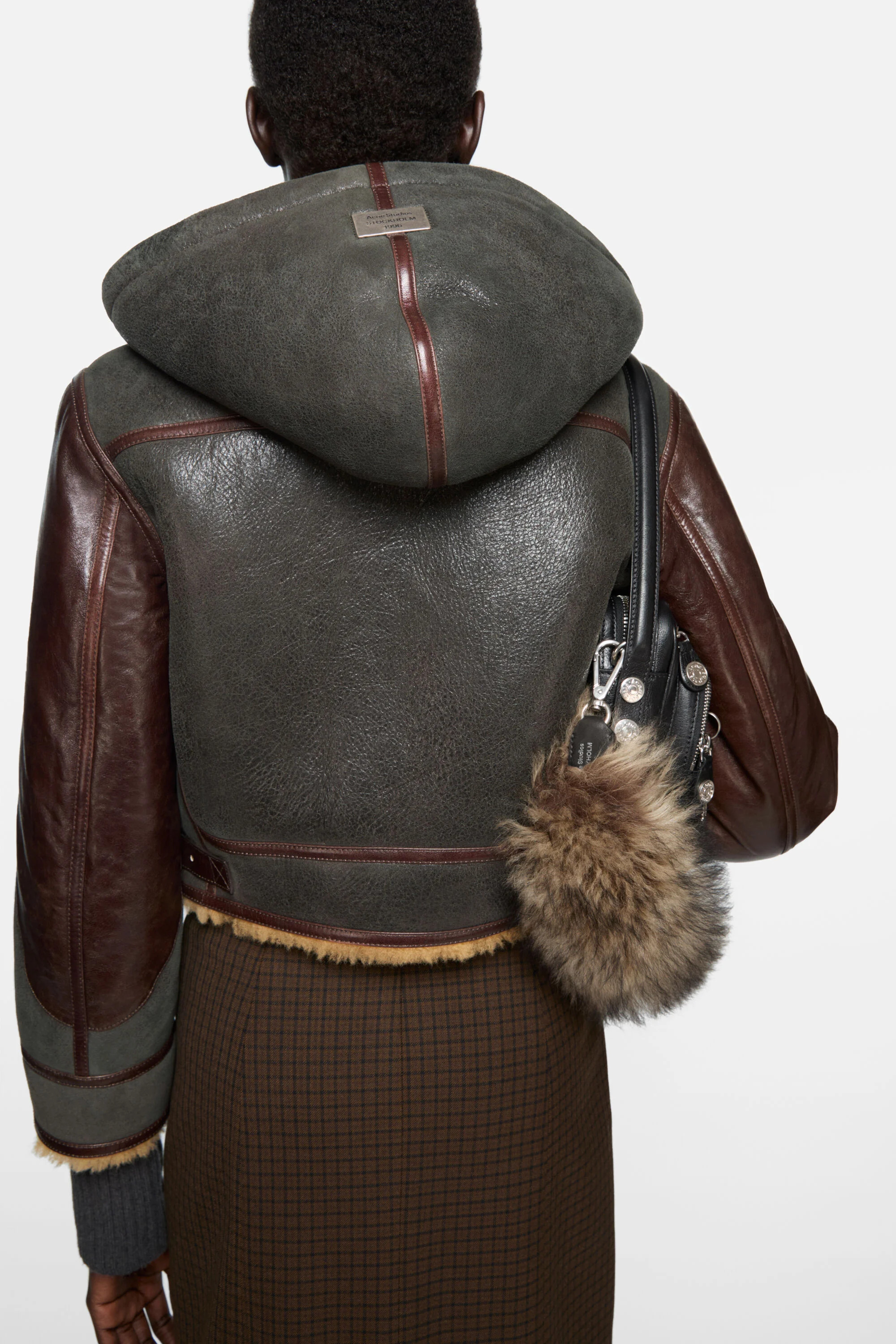 Shearling jacket - Brown/beige - 4