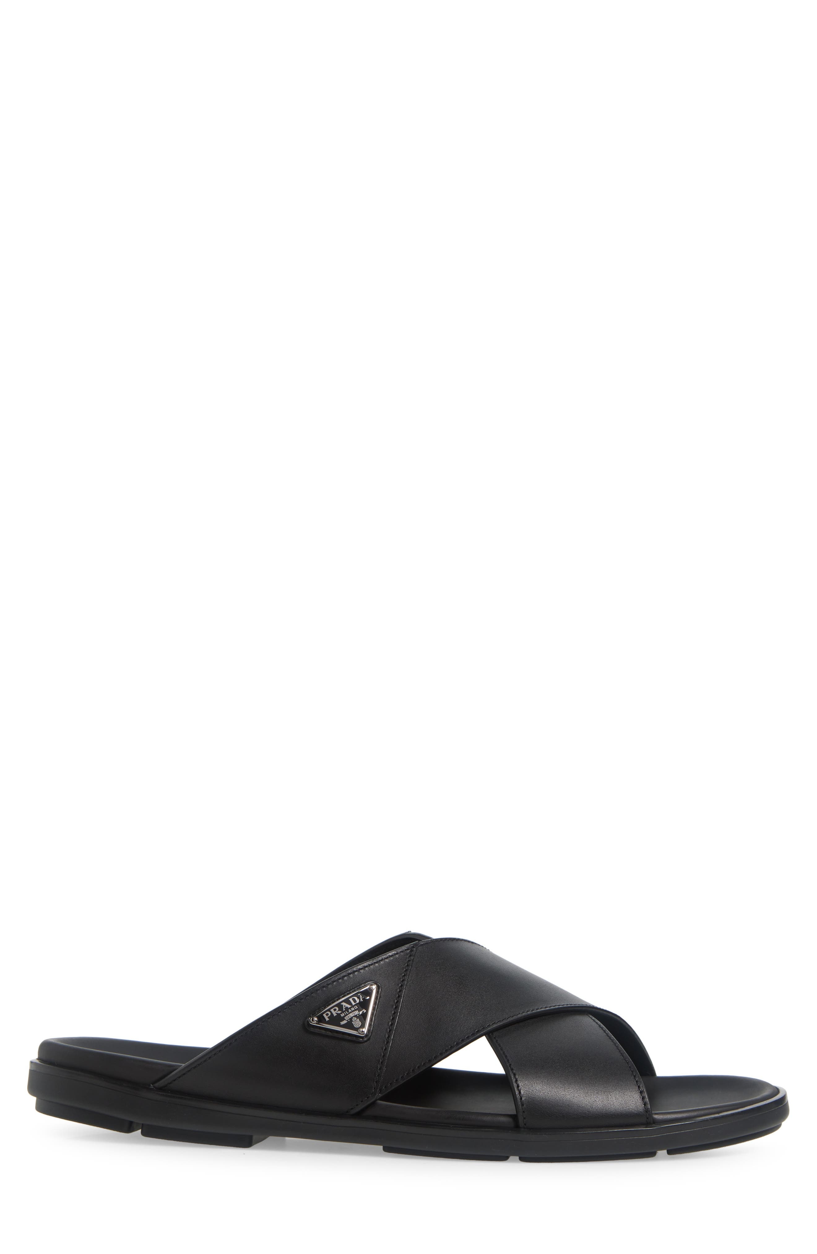 Prada Sandali Slide Sandal in Nero at Nordstrom - 3