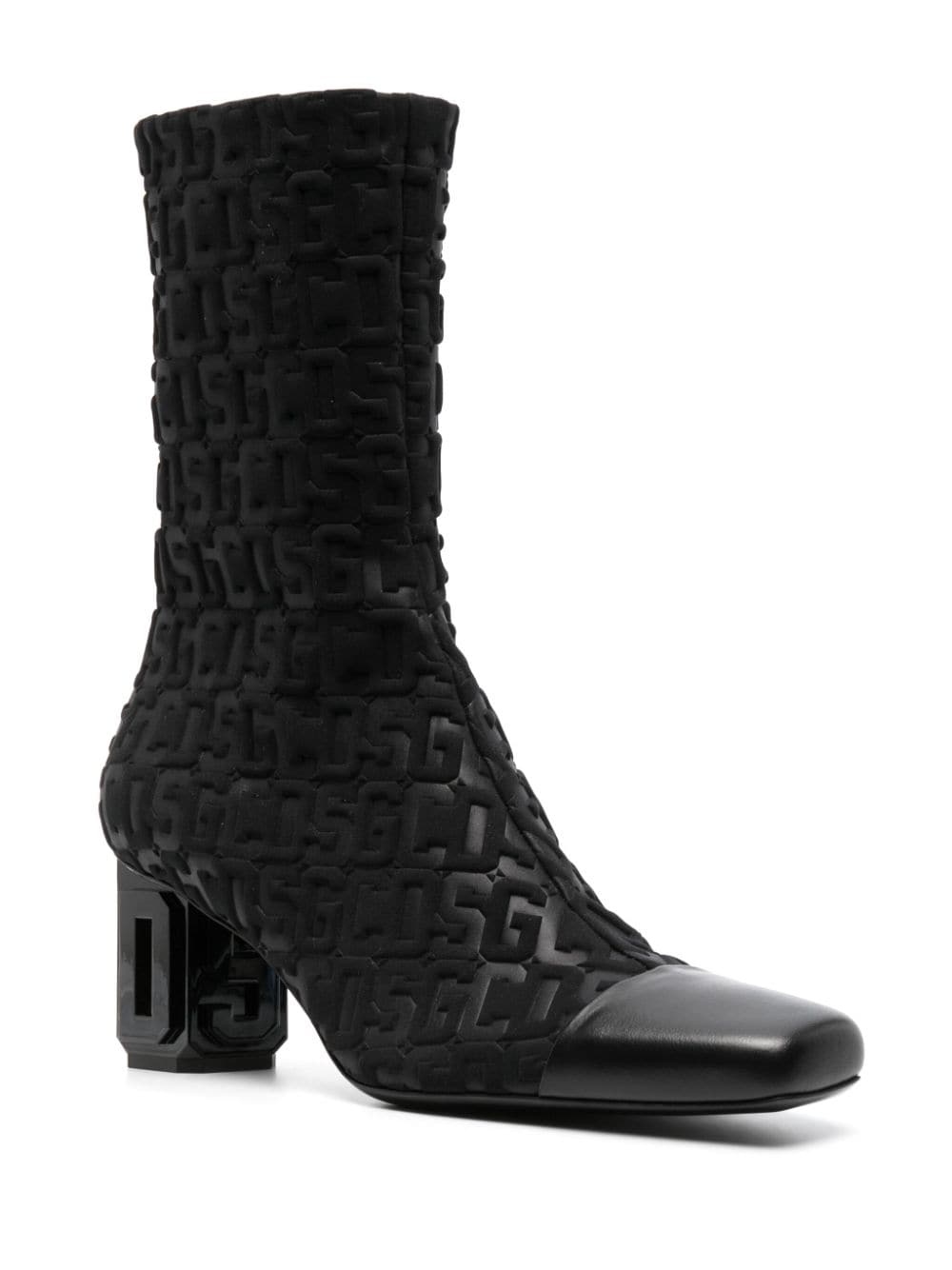 75mm monogram-pattern ankle boots - 2