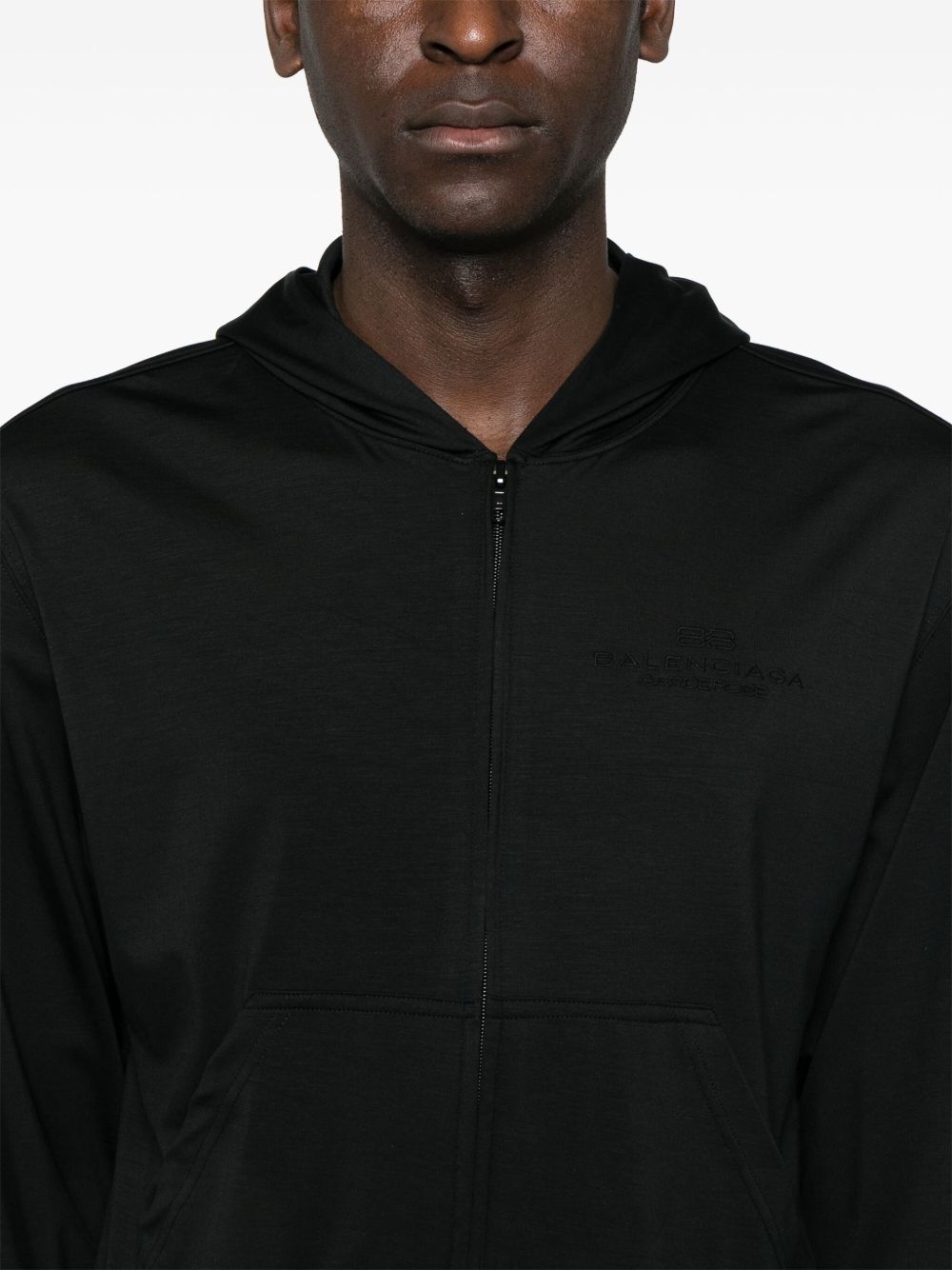 logo-embroidered hoodie - 5