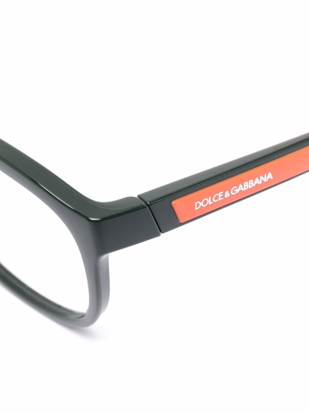 polished rectangle-frame glasses - 3