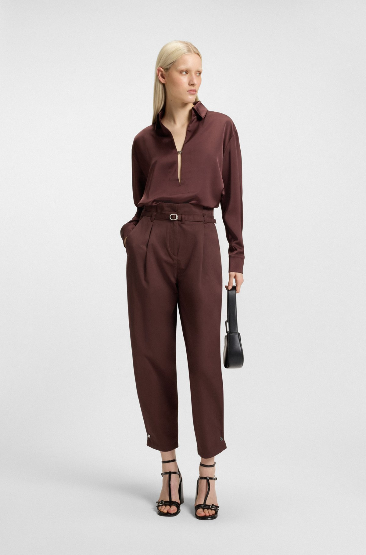 TAPERED-FIT CARGO PANTS IN ITALIAN COTTON TWILL - 3