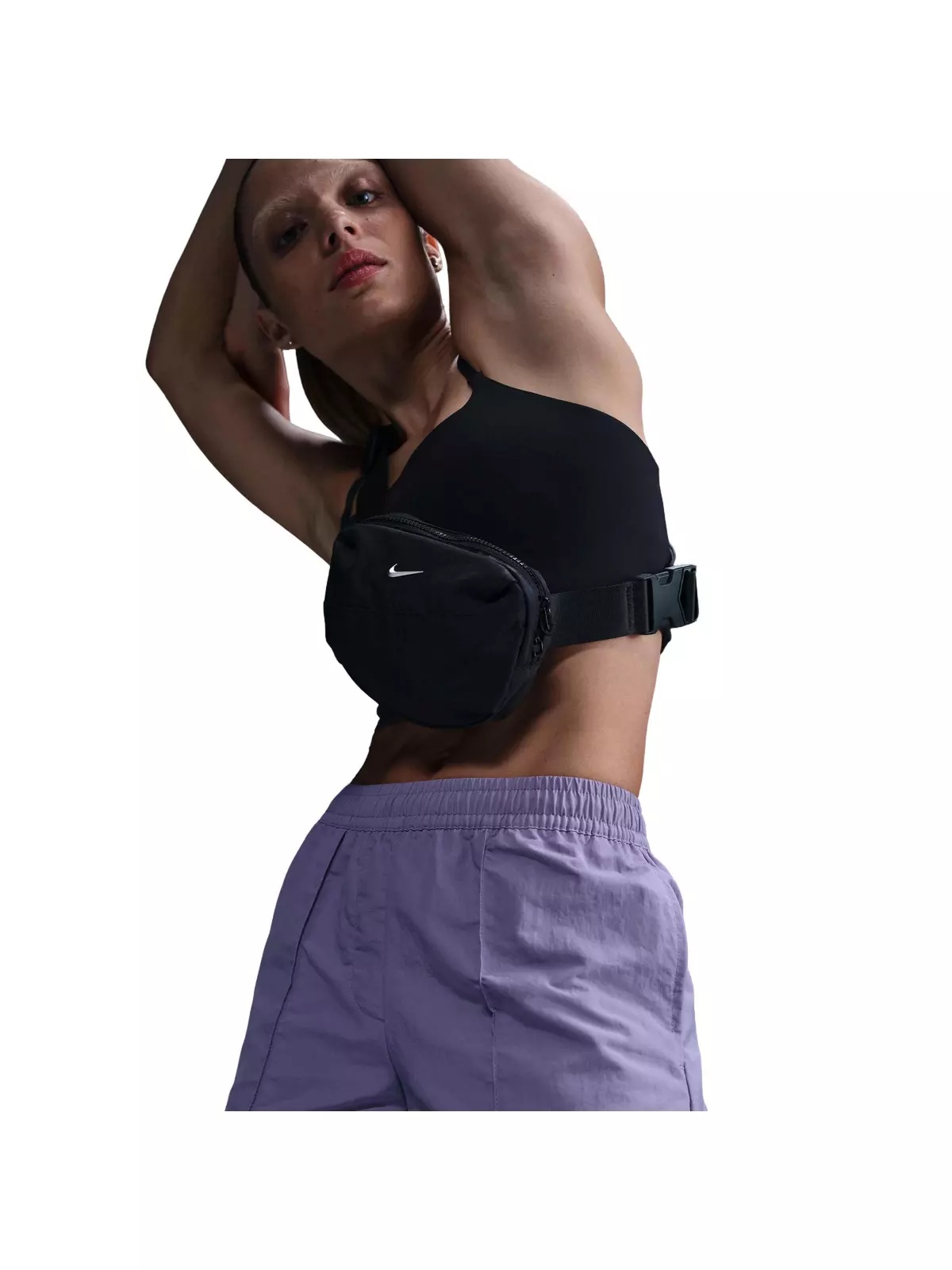 Women's Sportswear Essentials Mid-Rise 5" Woven Shorts -Purple - 3