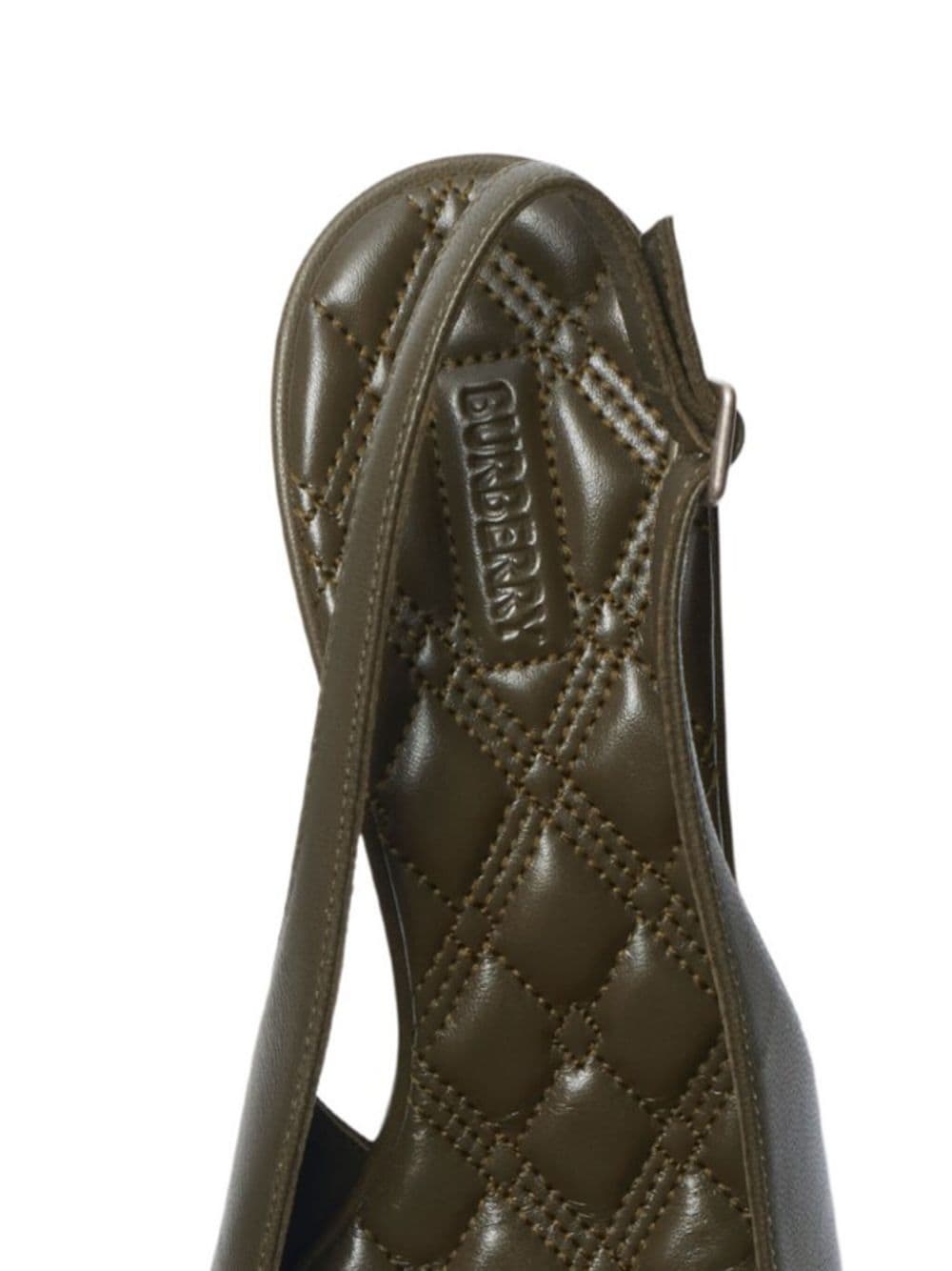 50mm leather slingback pumps - 2