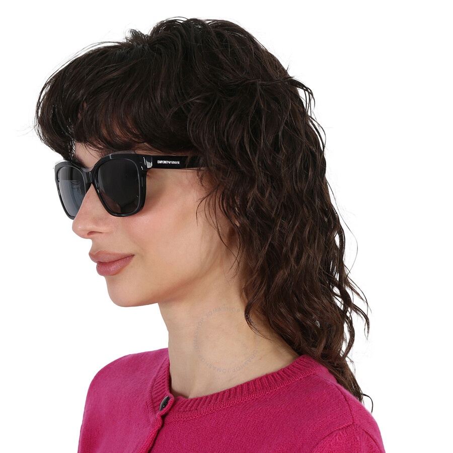 Emporio Armani Dark Grey Square Ladies Sunglasses EA4209 605187 54 - 2