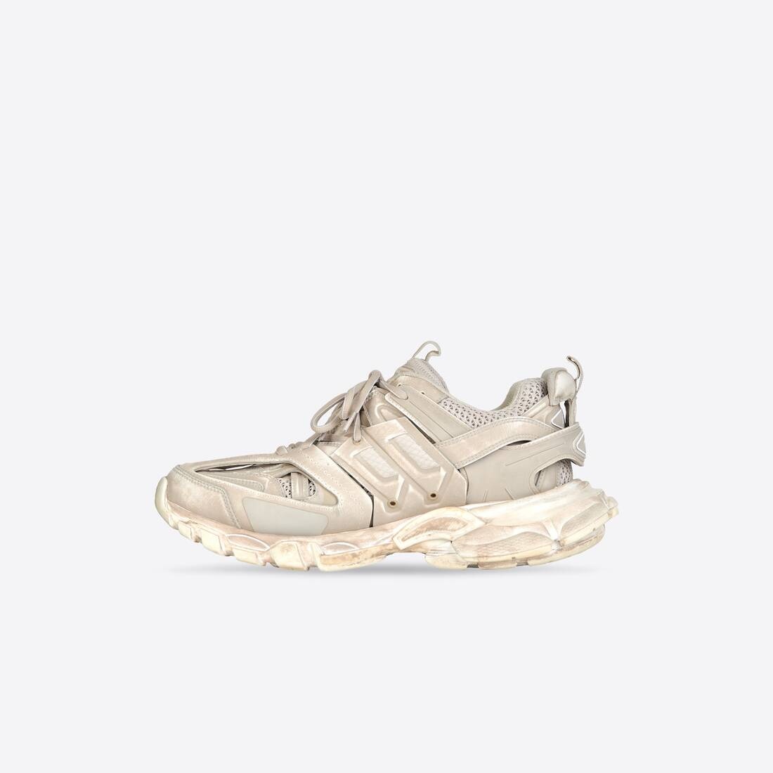 Women's Track Faded Sneaker in Beige - 4