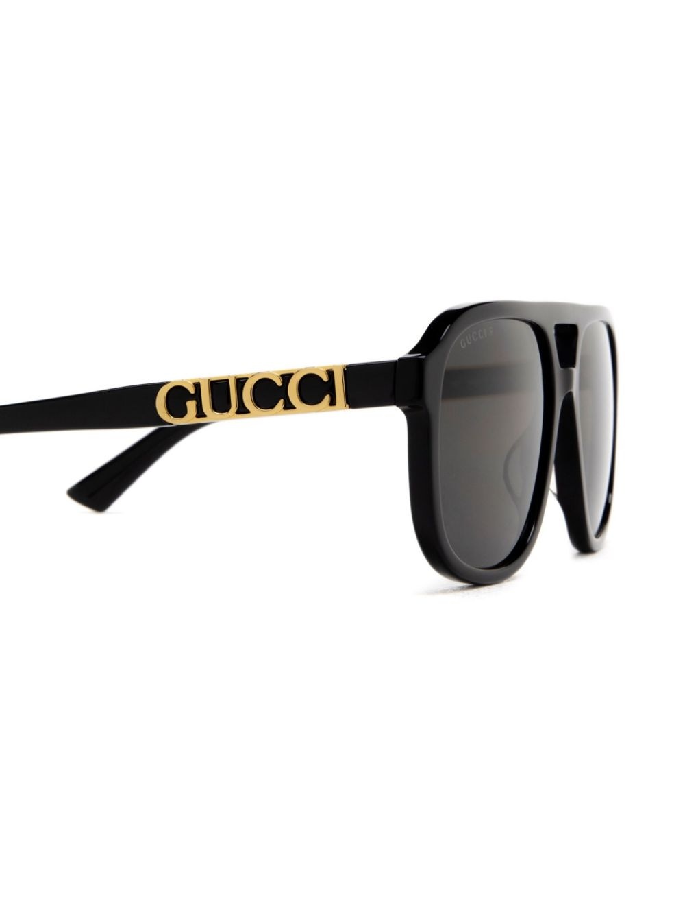 logo-plaque pilot-frame sunglasses - 3