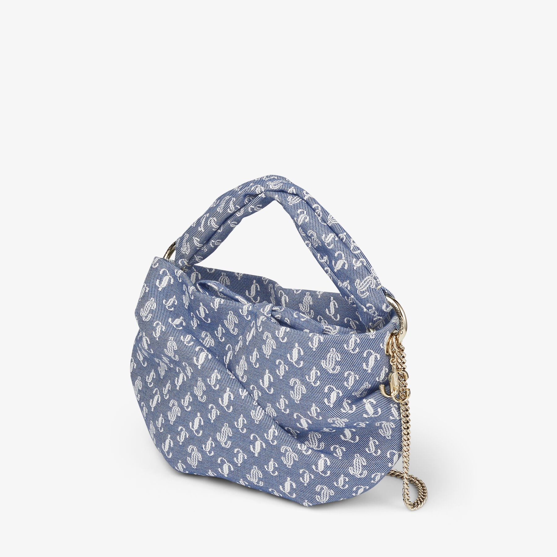 Bonny
Denim JC Monogram Bag with Twisted Handle - 6