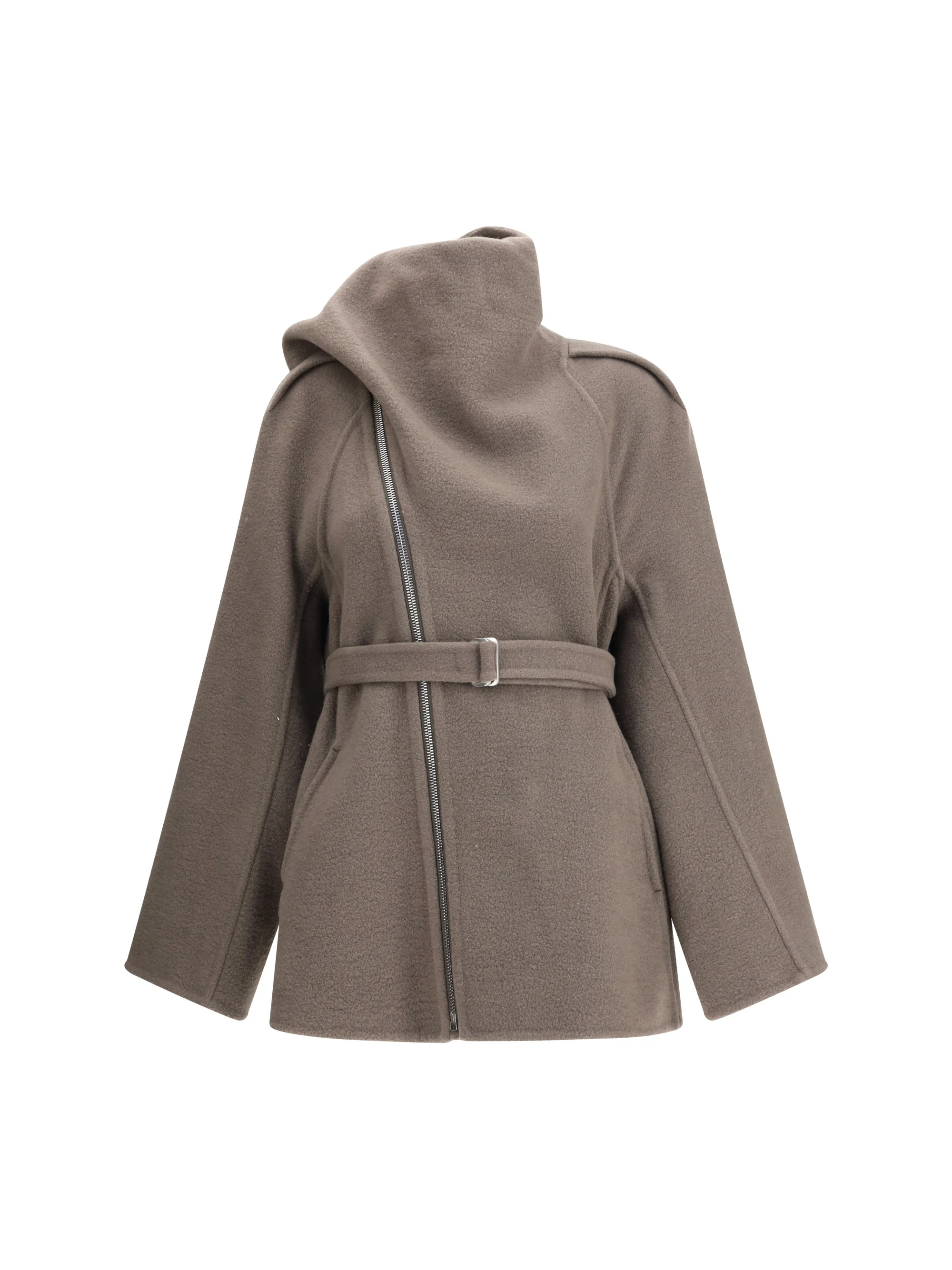 Rick Owens Women Scarf Flight Jacket - 1