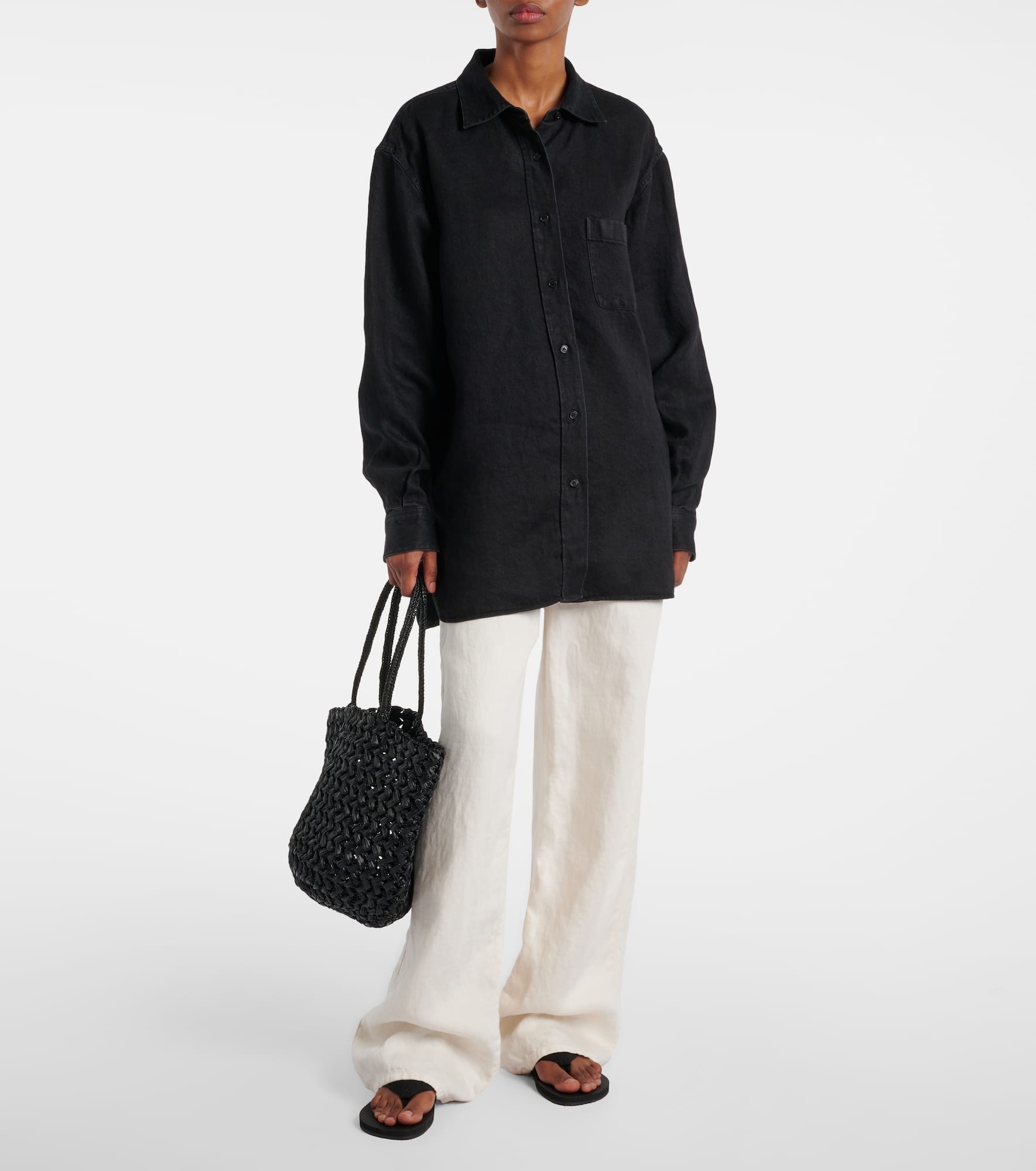Nesson oversized linen shirt - 2