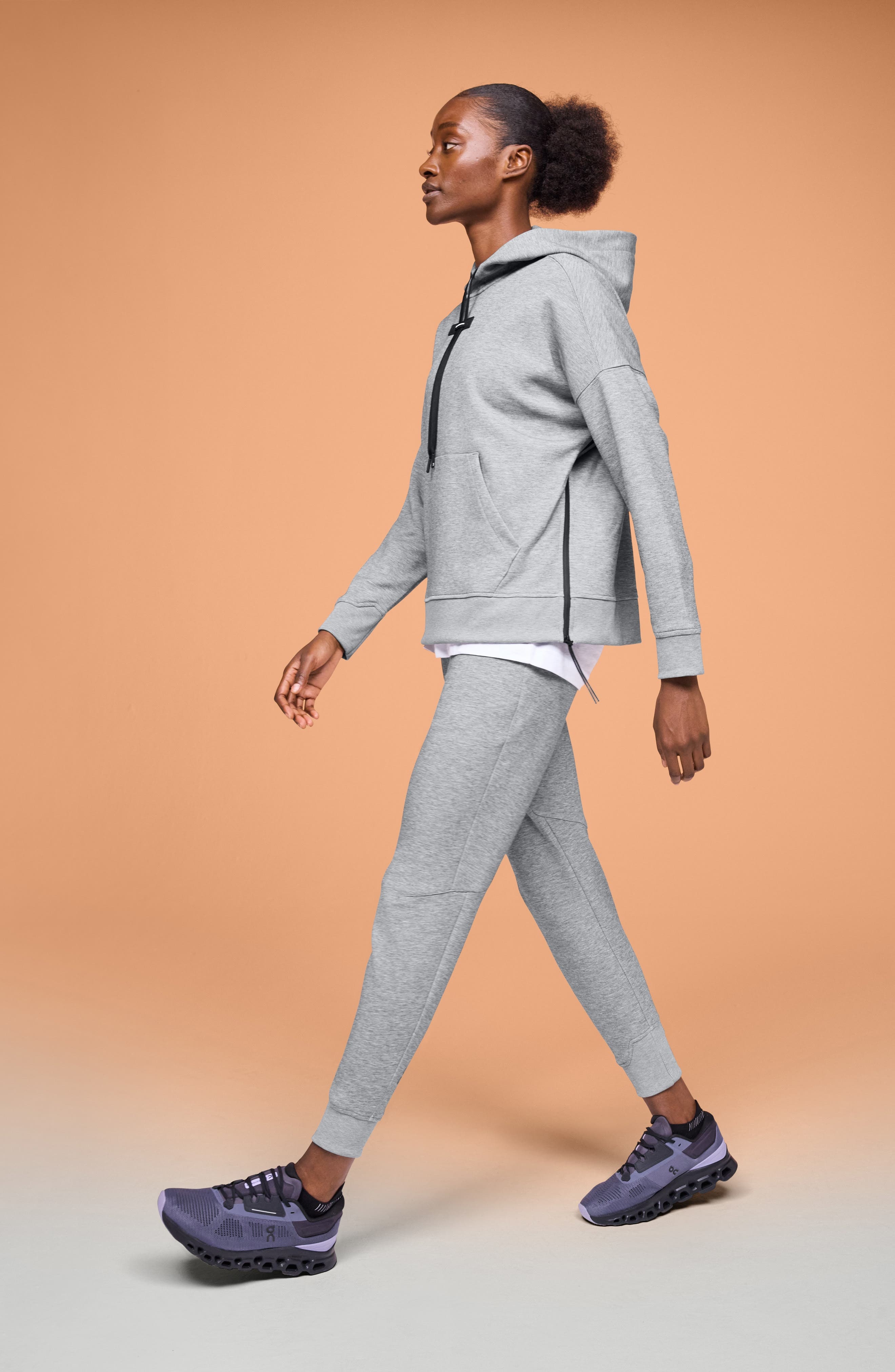 On Recycled Polyester Blend Hoodie in Grey at Nordstrom - 5