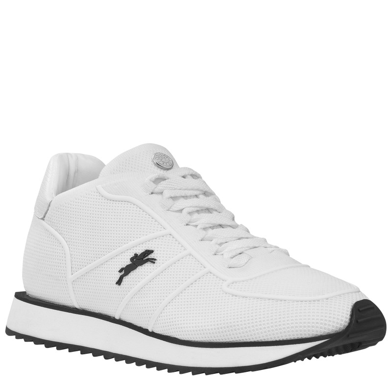 Longchamp Le Pliage Collection Sneakers Ecru - Leather outlook