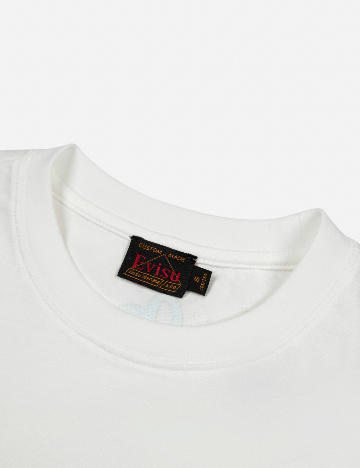 FORTUNE CAT EMBROIDERY AND 3D SEAGULL PRINT REGULAR FIT T-SHIRT - 3