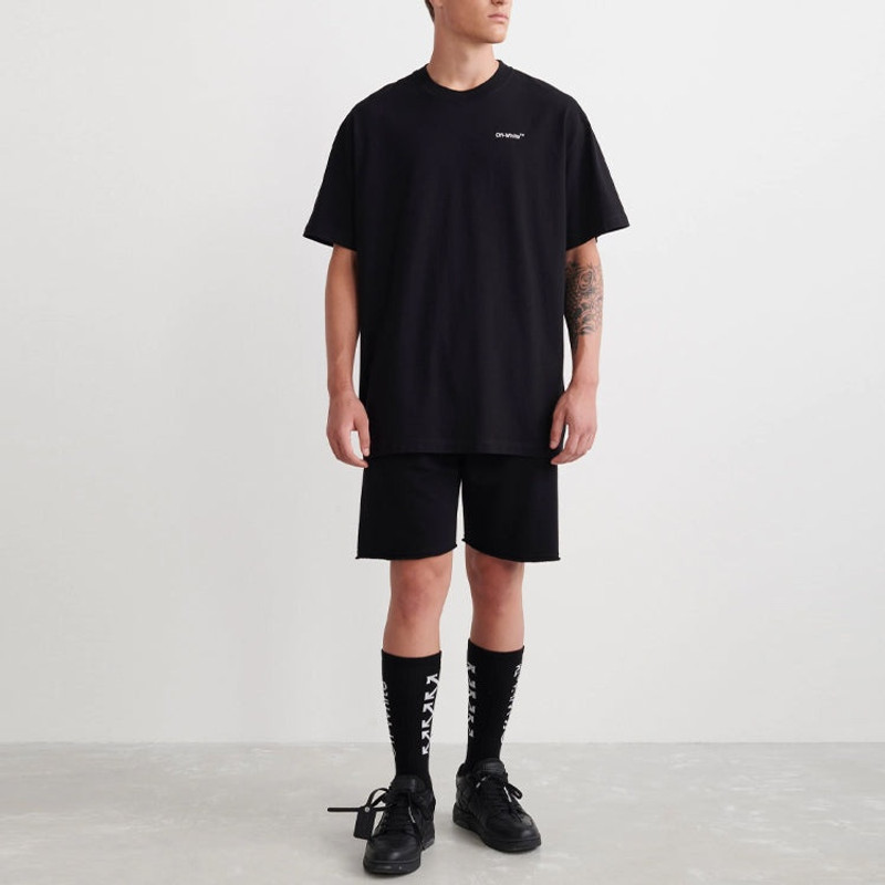 Off-White Off-White SS22 Arrow Short Sleeve Loose Fit Black OMAA038C99JER0051001 outlook