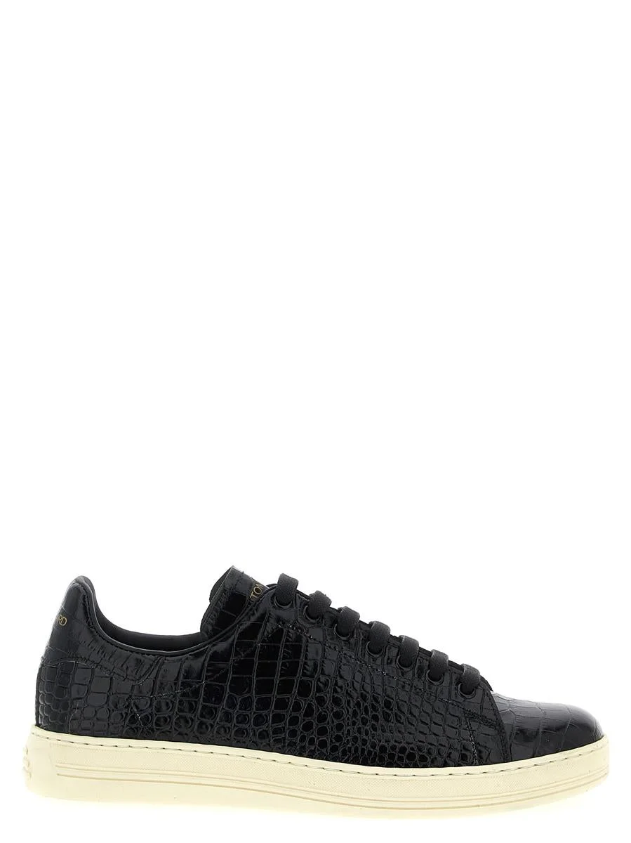 Tom Ford Crocodile Print Sneakers - 1