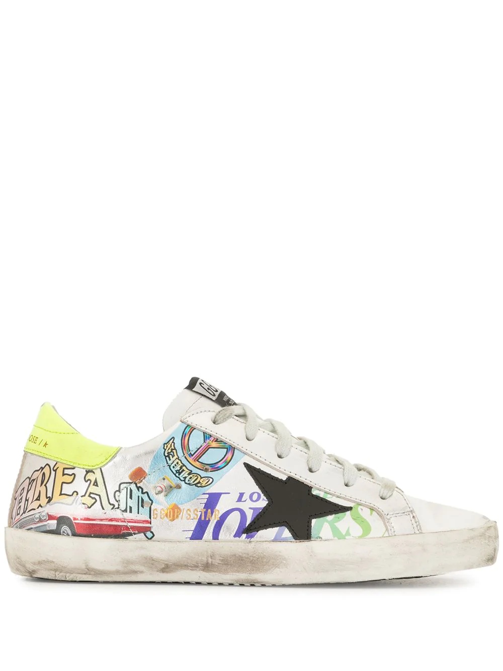 graphic-print Super-Star sneakers - 1