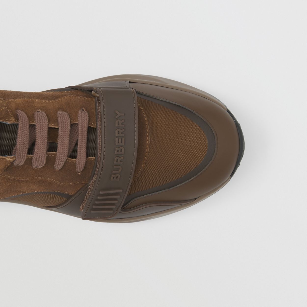 Leather, Suede and Check Sneakers - 2