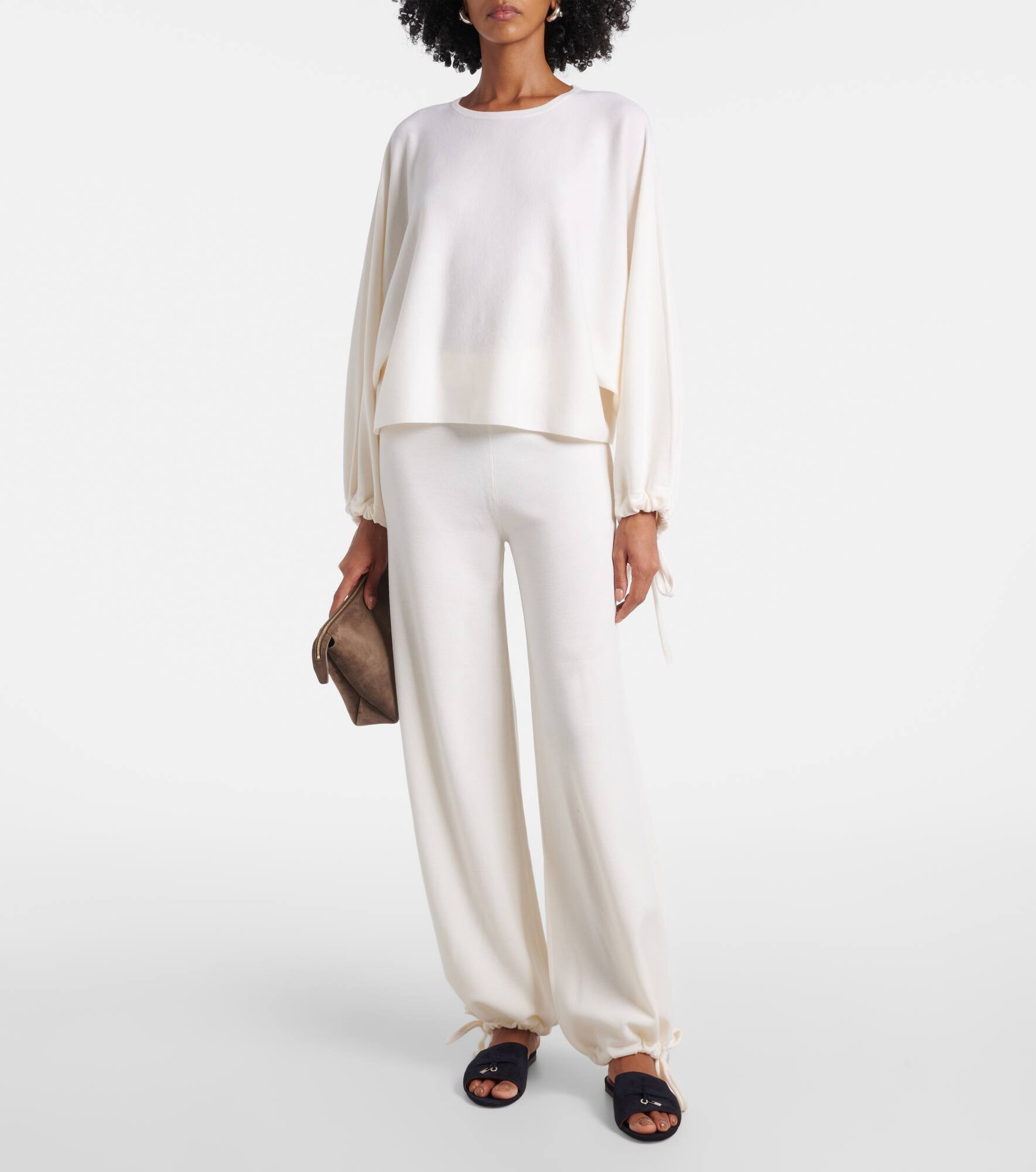 Virgin wool wide-leg pants - 2
