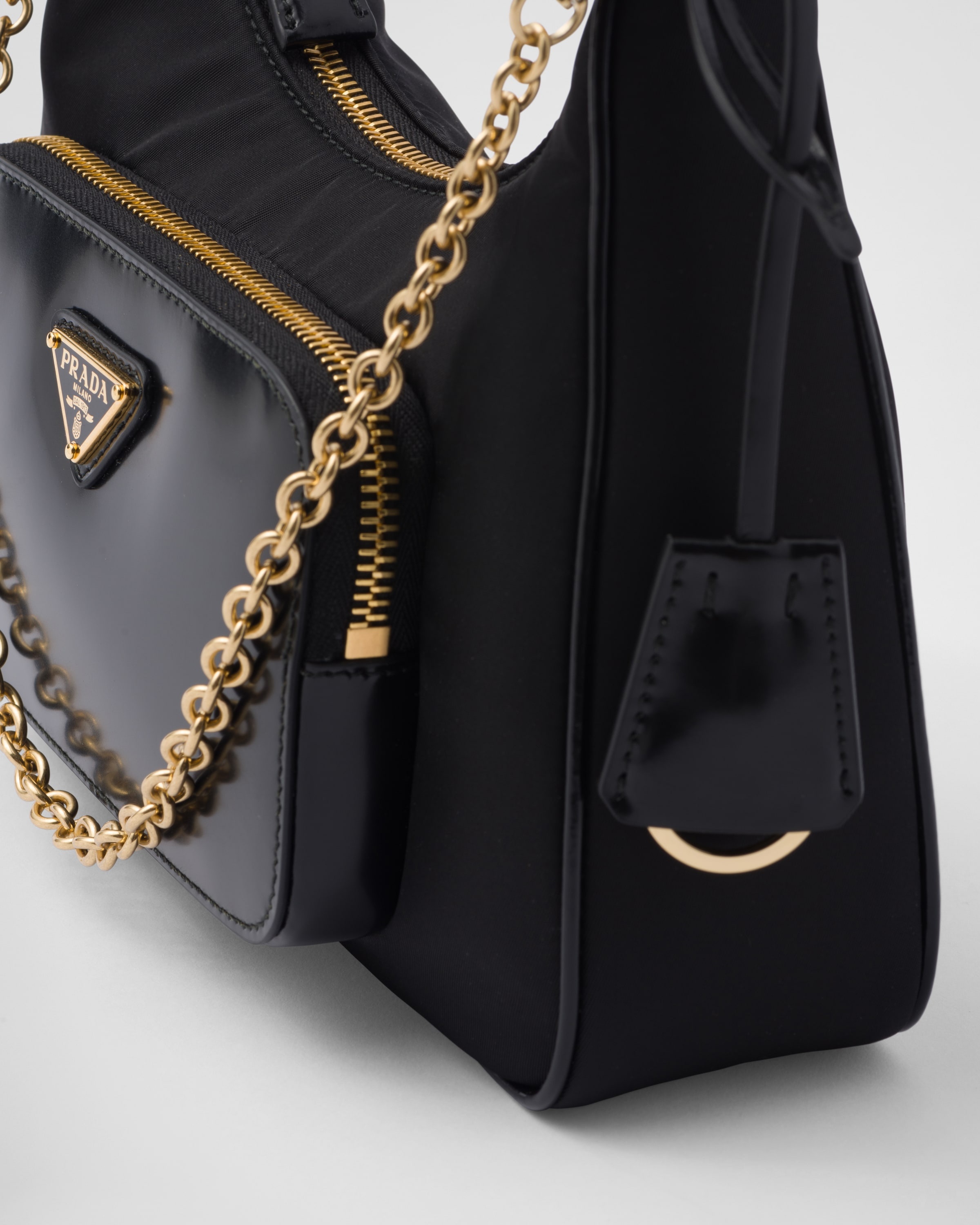 Prada Re-nylon And Brushed Leather Mini-bag - ShopStyle Shoulder Bags