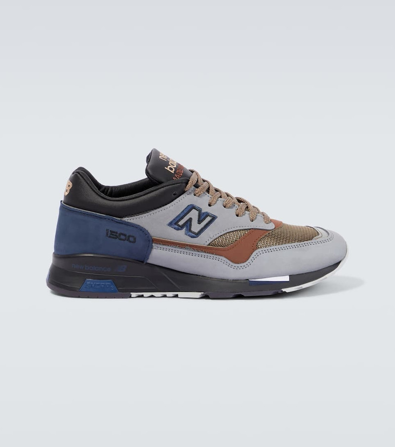 1500 suede and leather low-top sneakers - 1