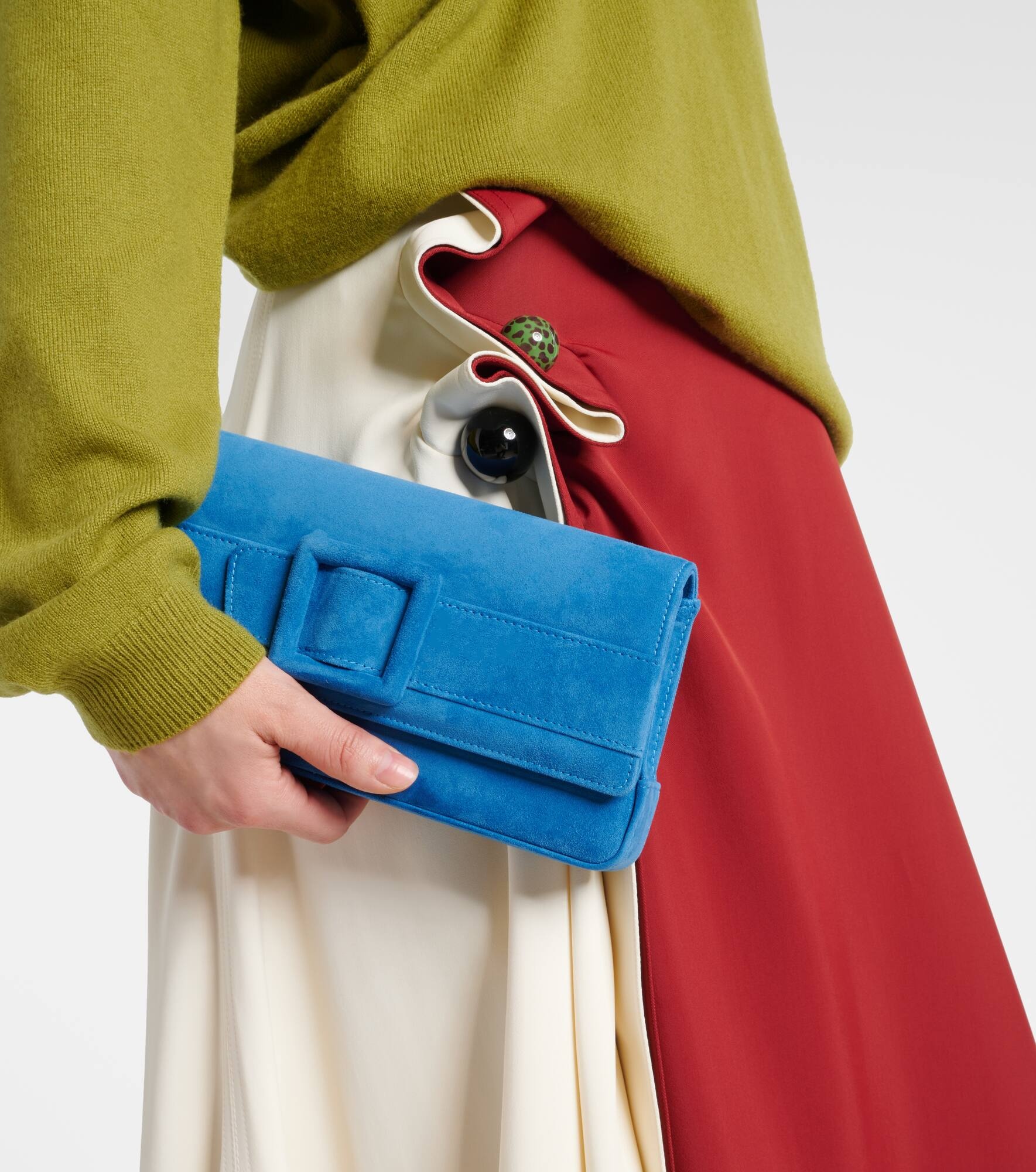 Maygot suede clutch - 2