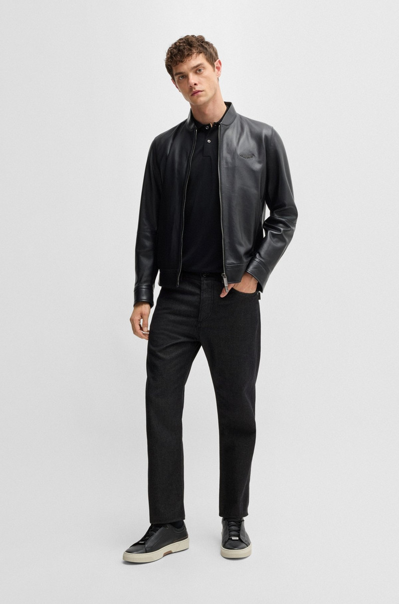 BOSS BOSS X ASTON MARTIN REGULAR-FIT JEANS IN THERMOREGULATING DENIM outlook
