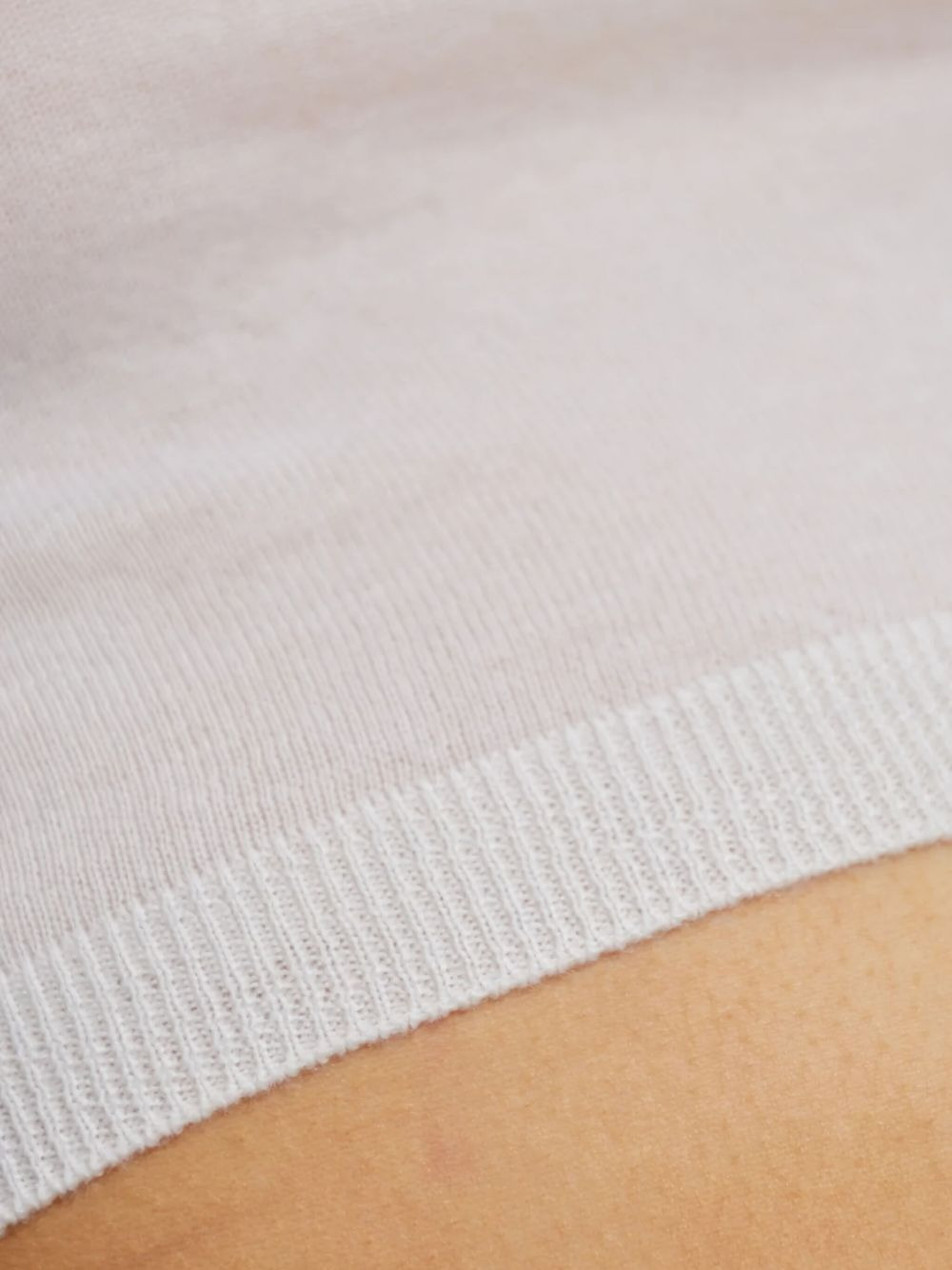 crem-neck crop T-shirt - 5