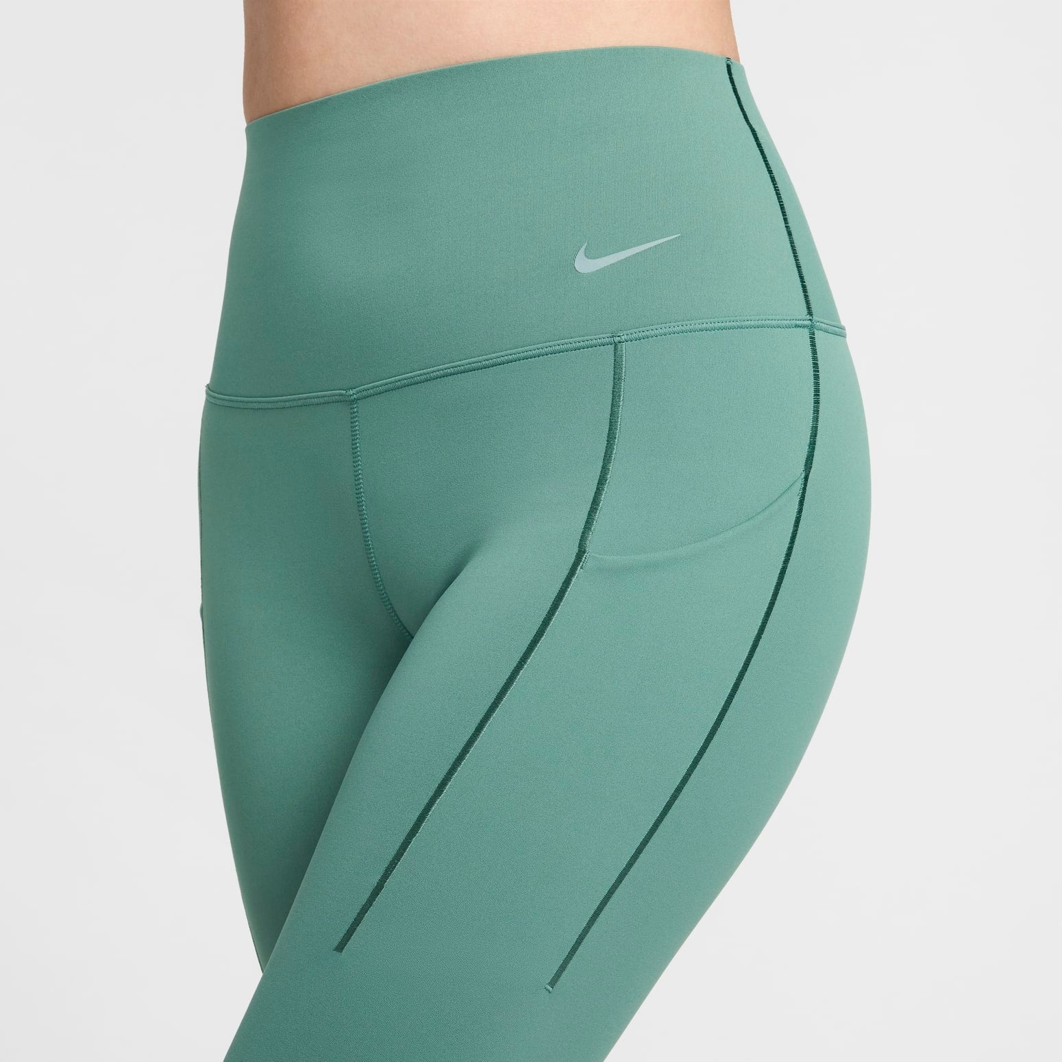 (WMNS) Nike Universa Medium-Support High-Waisted 7/8 Leggings 'Green' DQ5898-362 - 3