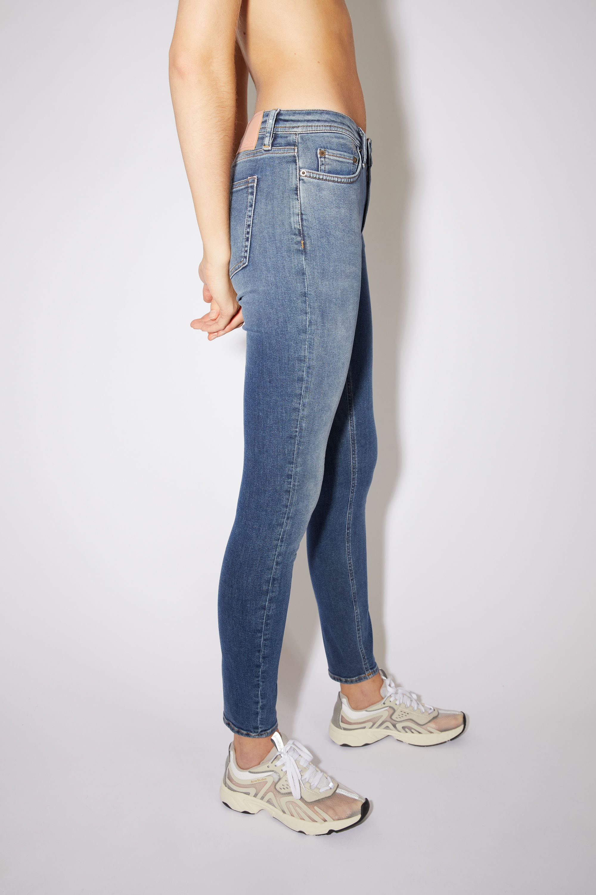 Skinny fit jeans - Mid Blue - 4