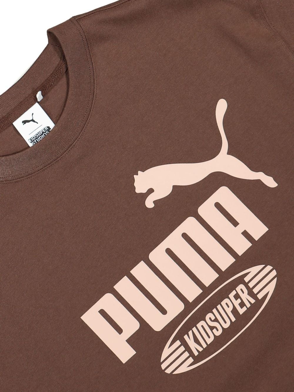 x Puma logo-print cotton T-shirt - 3