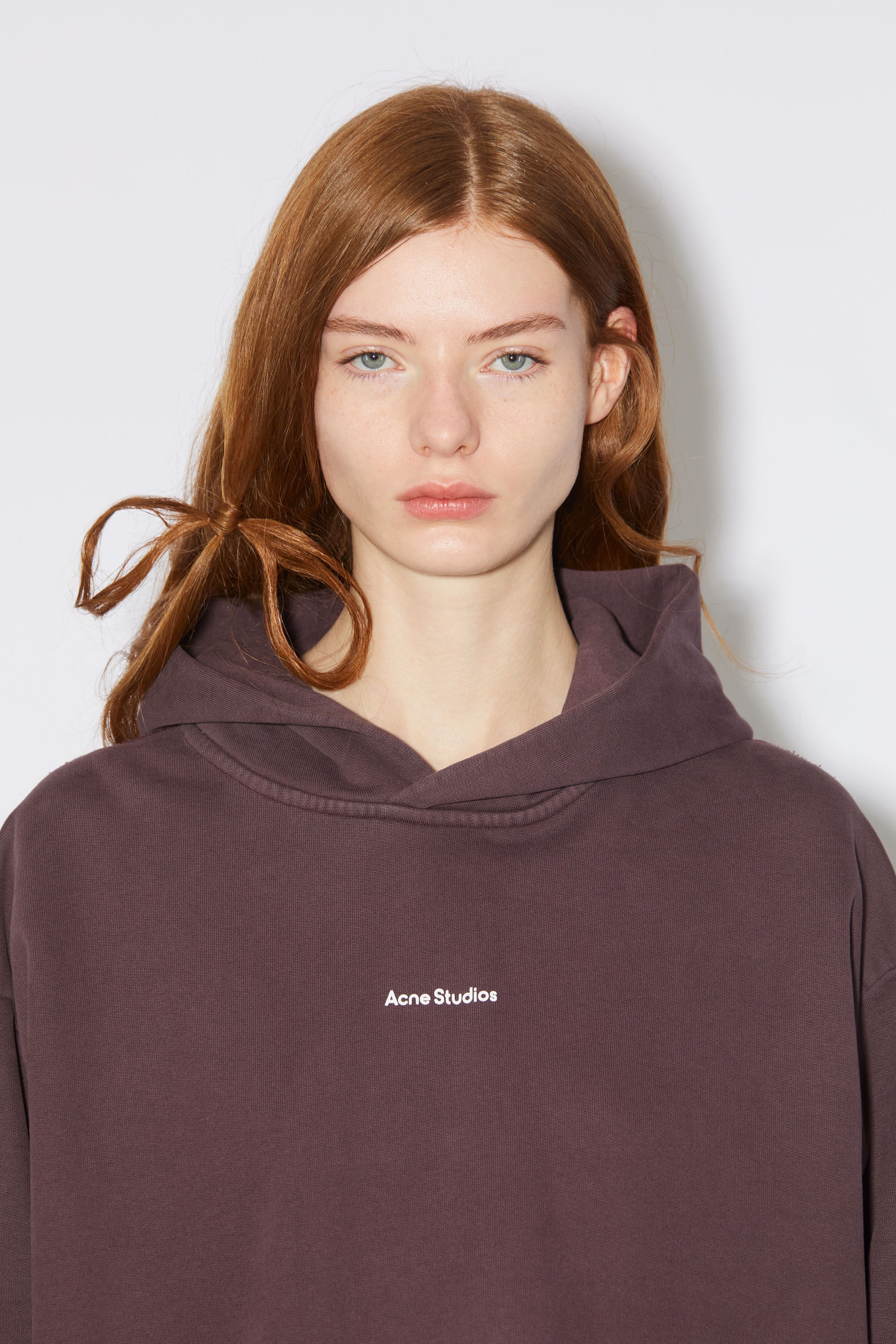 Logo hooded sweatshirt - Aubergine purple - 5