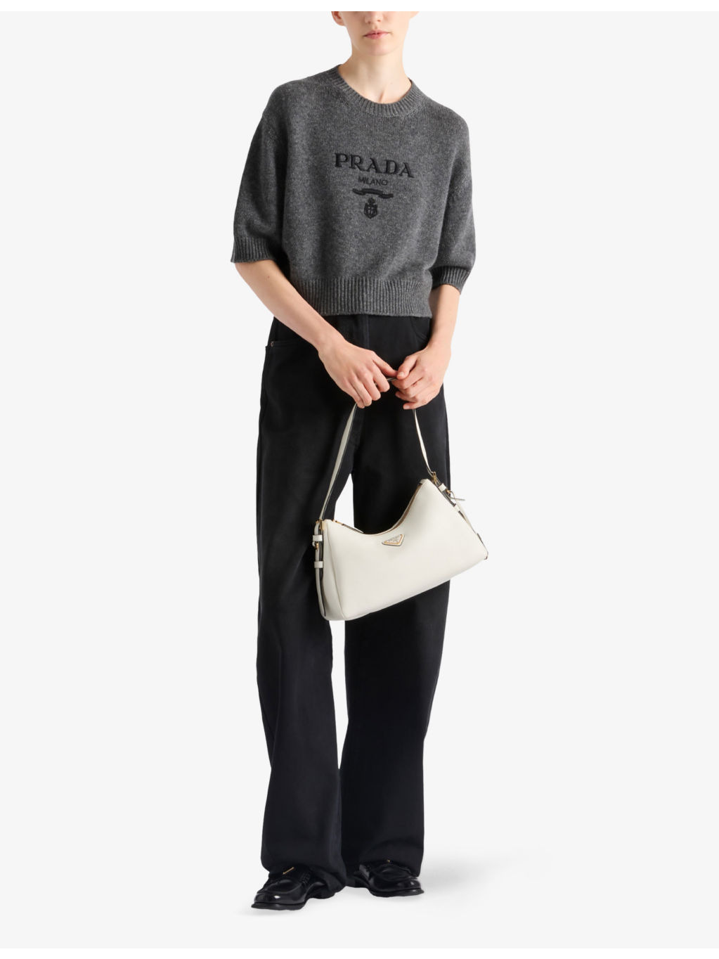 Logo-Intarsia Cashmere-Wool Blend Knitted Jumper - 2