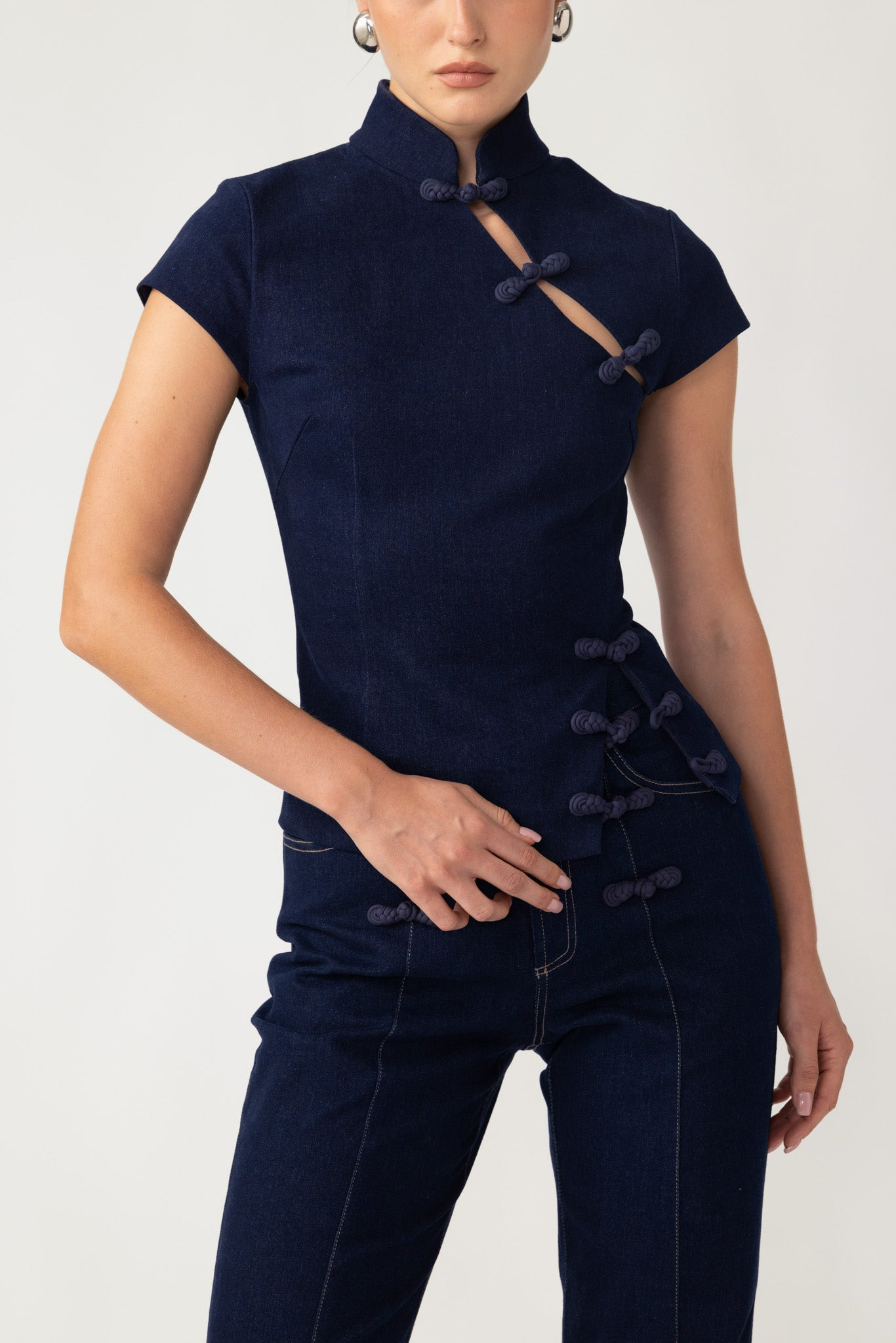 IRIS DENIM TOP - 2