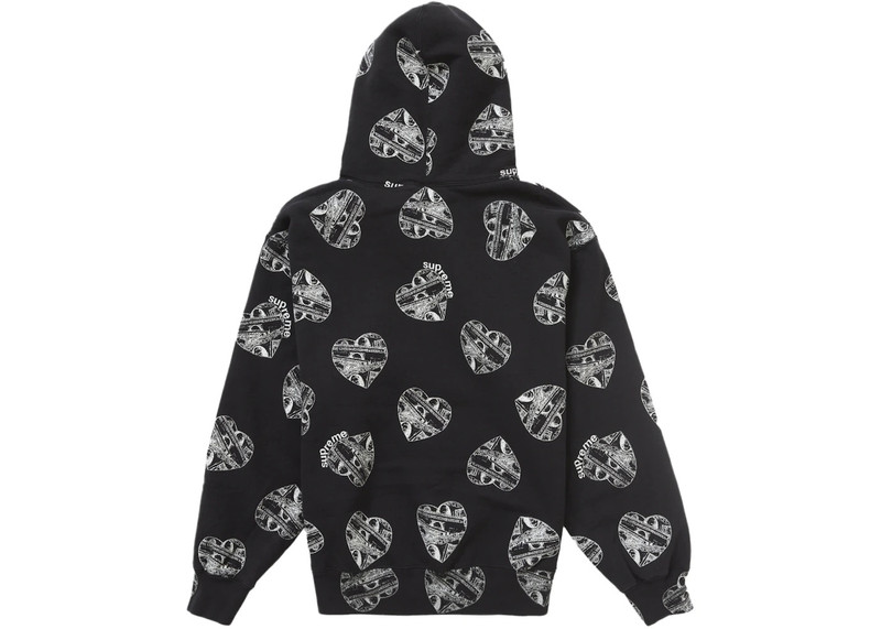 Supreme Supreme Love Cash Hooded Sweatshirt Black outlook