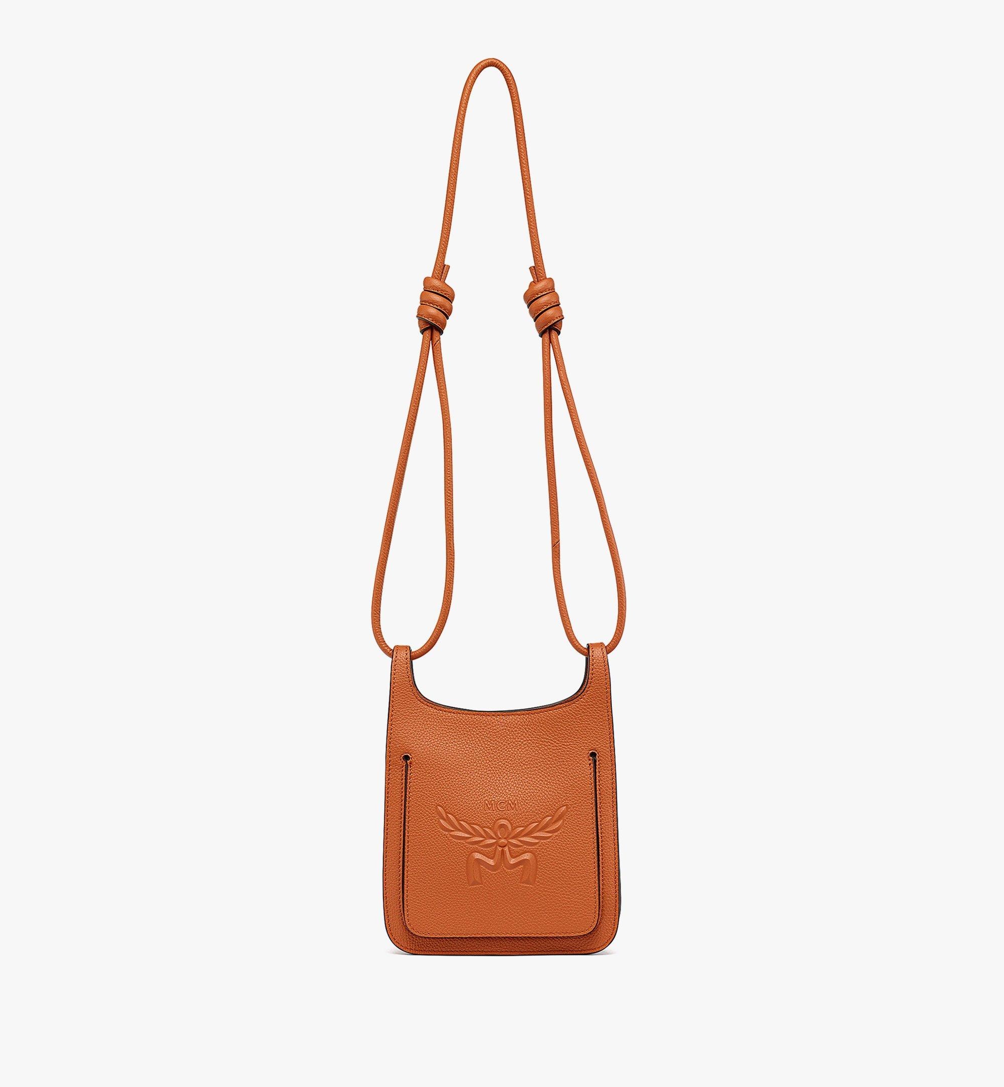 Himmel Hobo in Embossed Logo Leather - 1