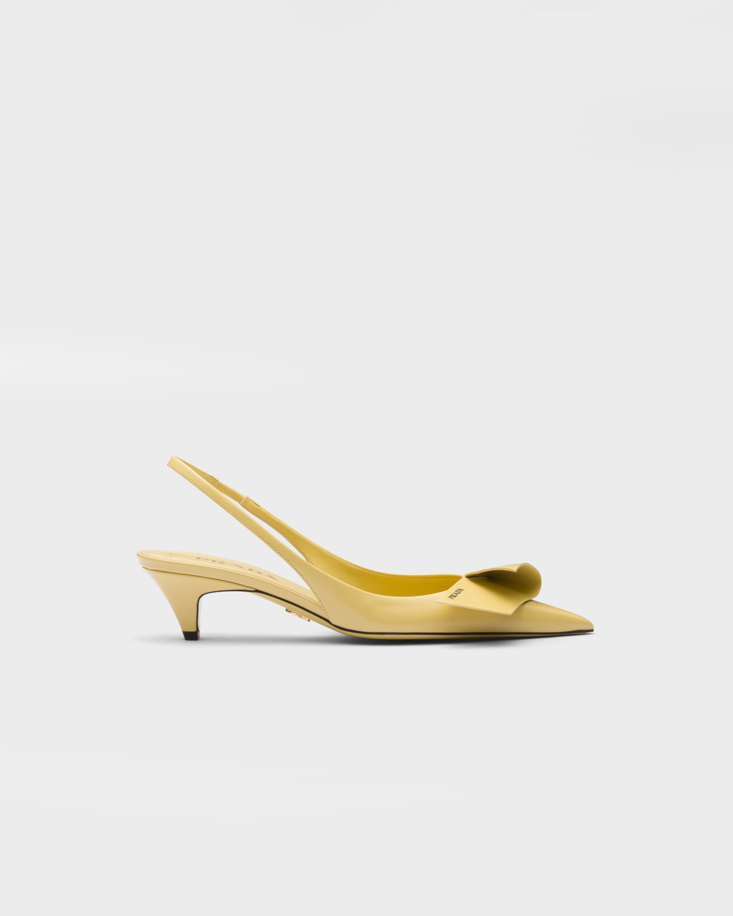 Brushed leather slingback pumps - 2