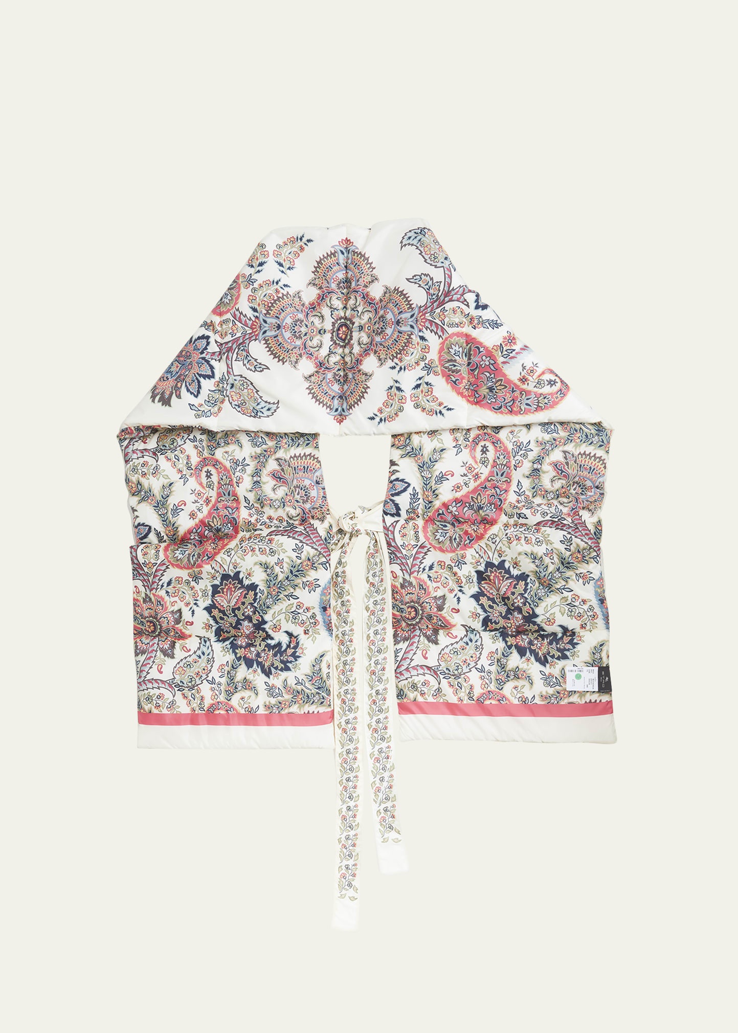 Paisley Quilted Wool-Blend Scarf - 4