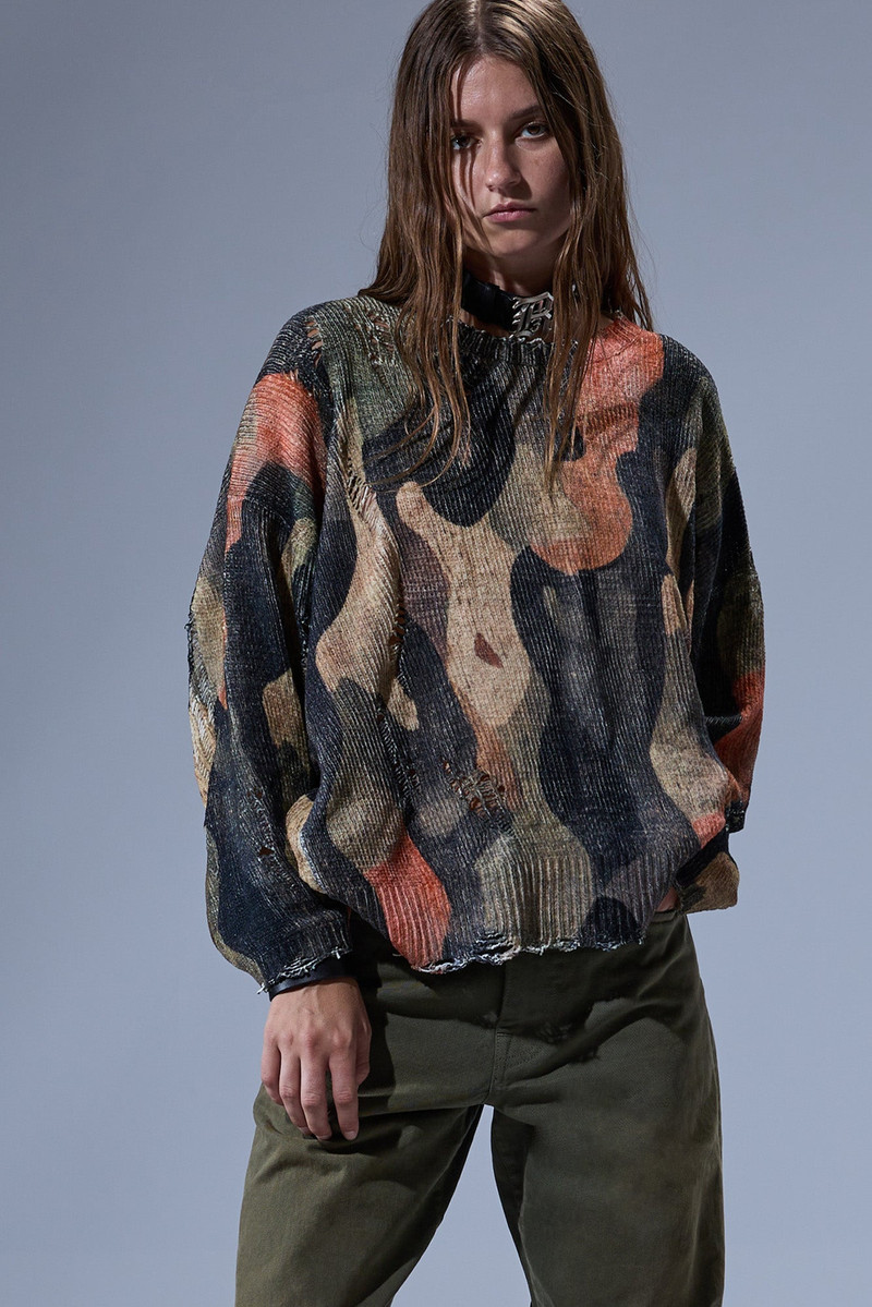 PRINTED OVERSIZED SWEATER 1