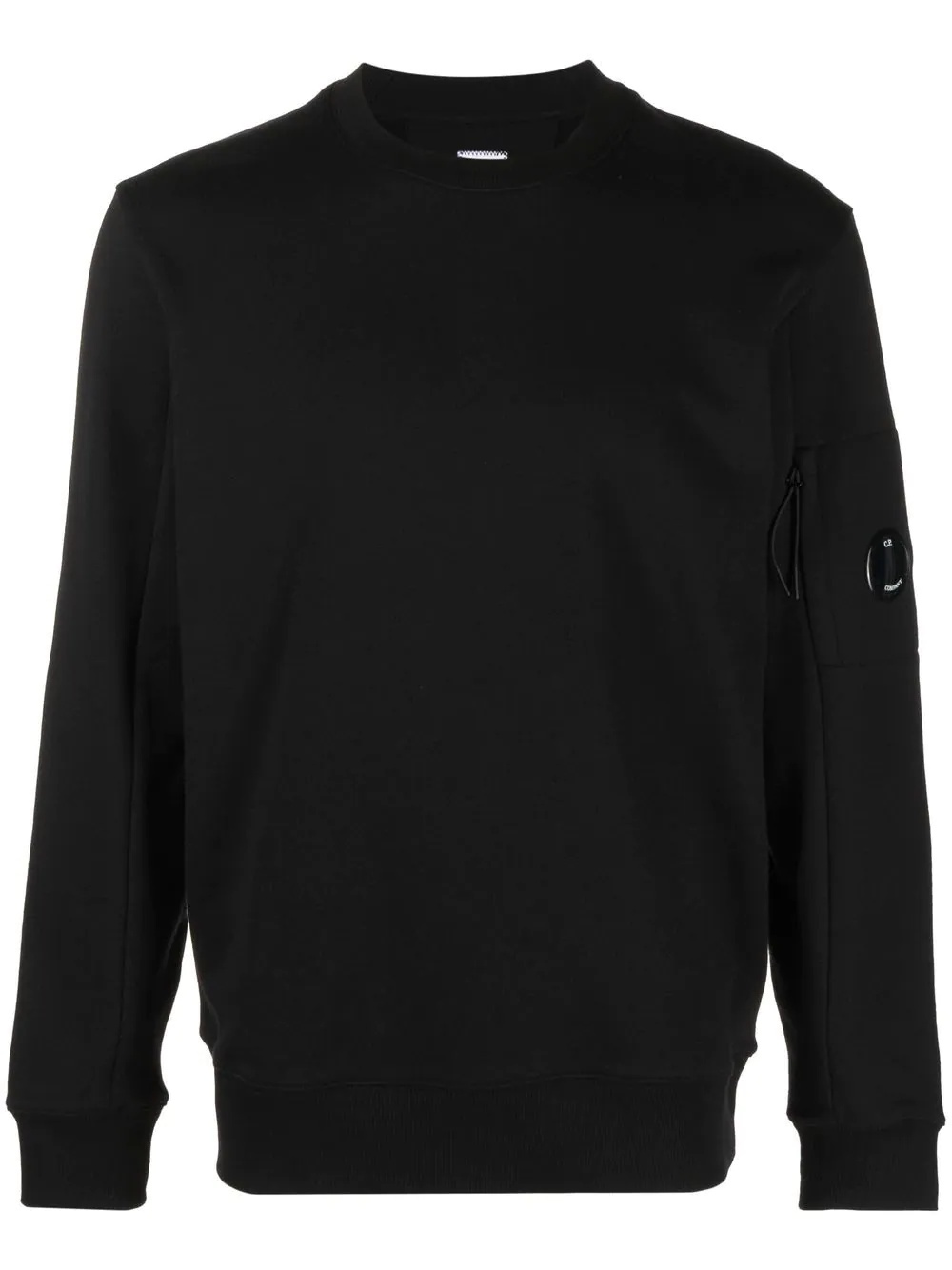 Lens-detail crew-neck sweatshirt - 1