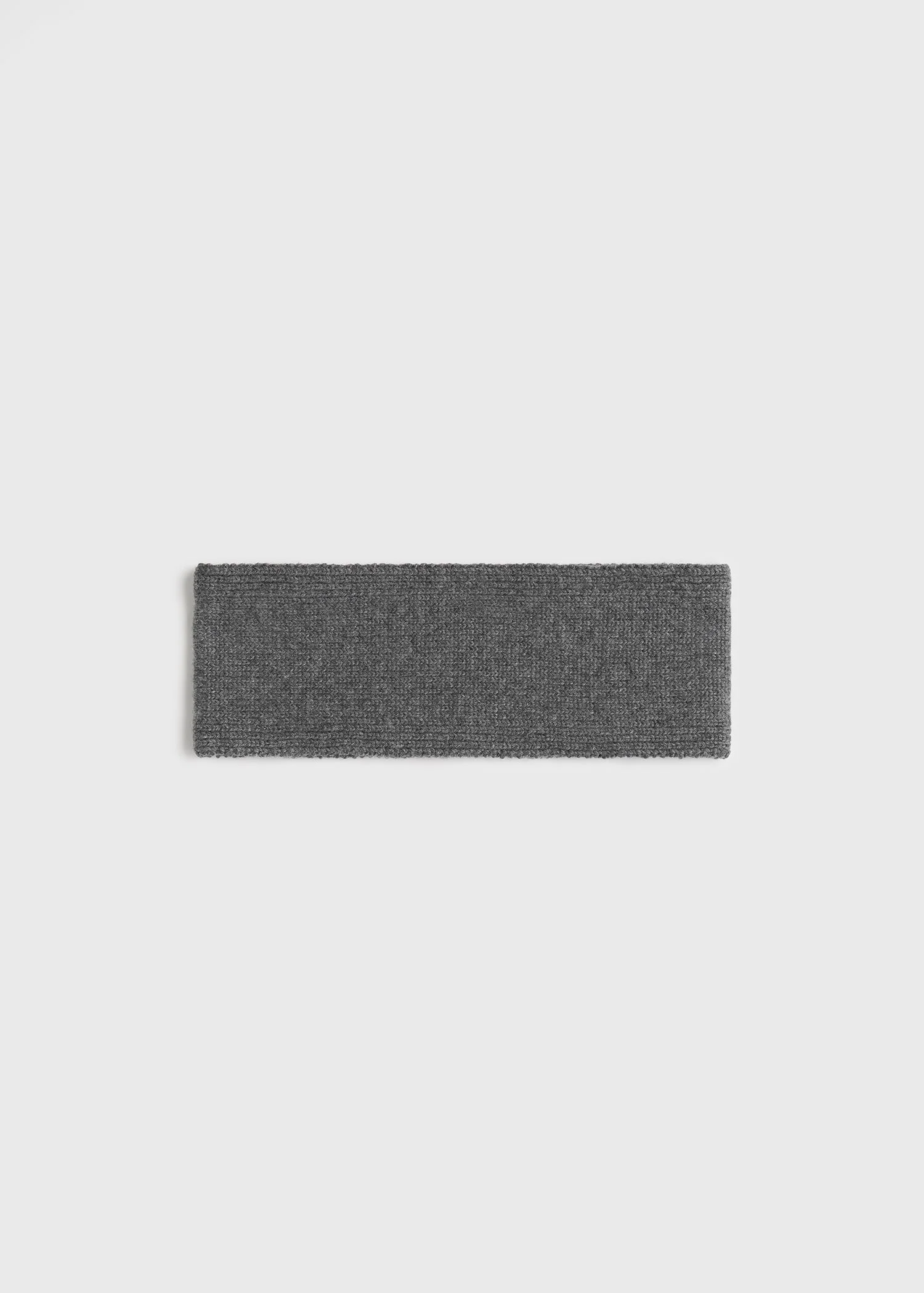 Cashmere headband grey melange - 1