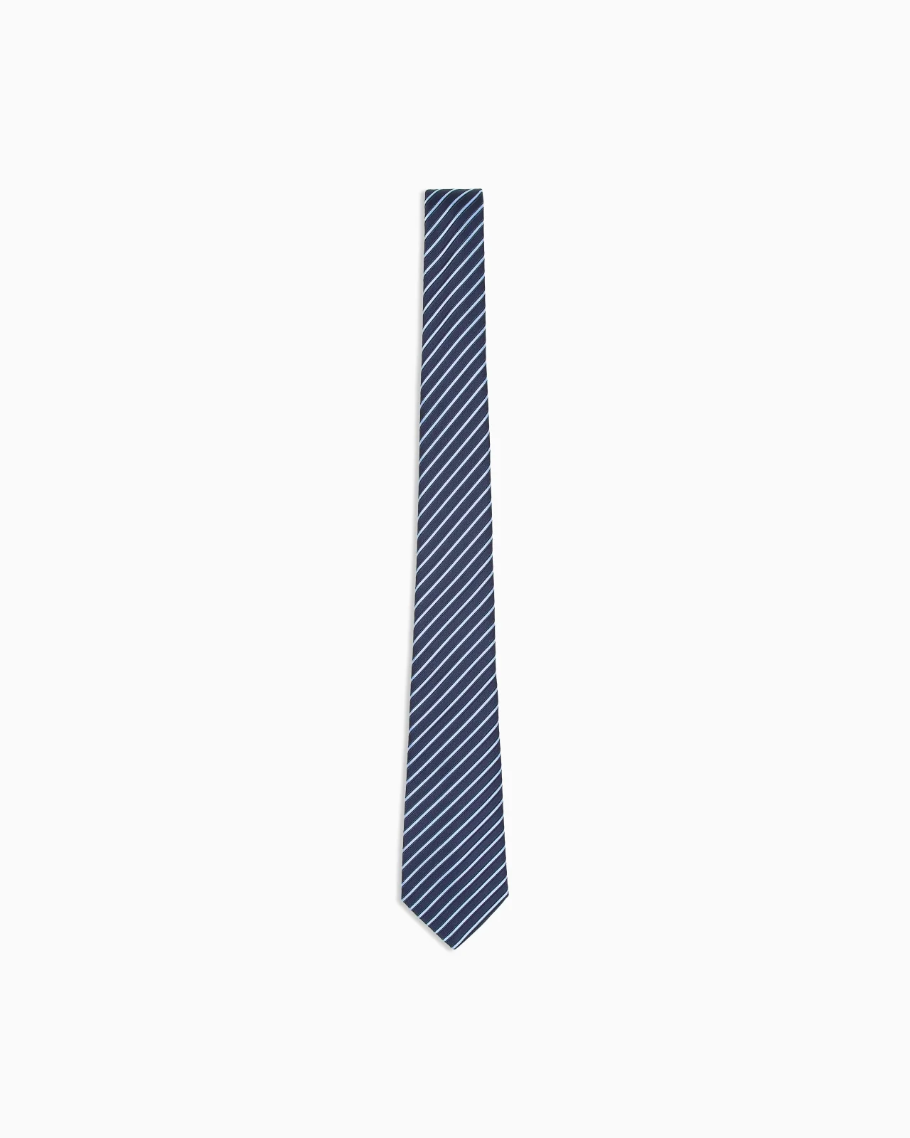 SILK AND COTTON JACQUARD TIE - 1