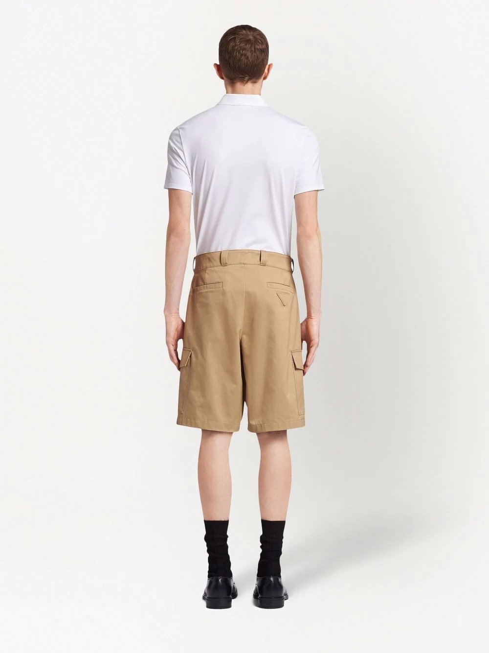 knee-length classic cargo shorts - 4